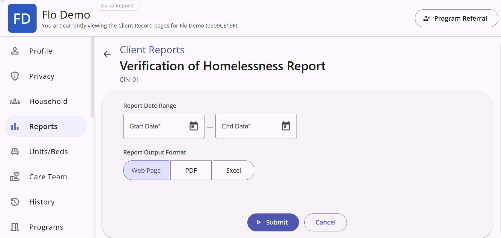 [CIN-01] Verification of Homelessness Report / Documenting Homelessness ...