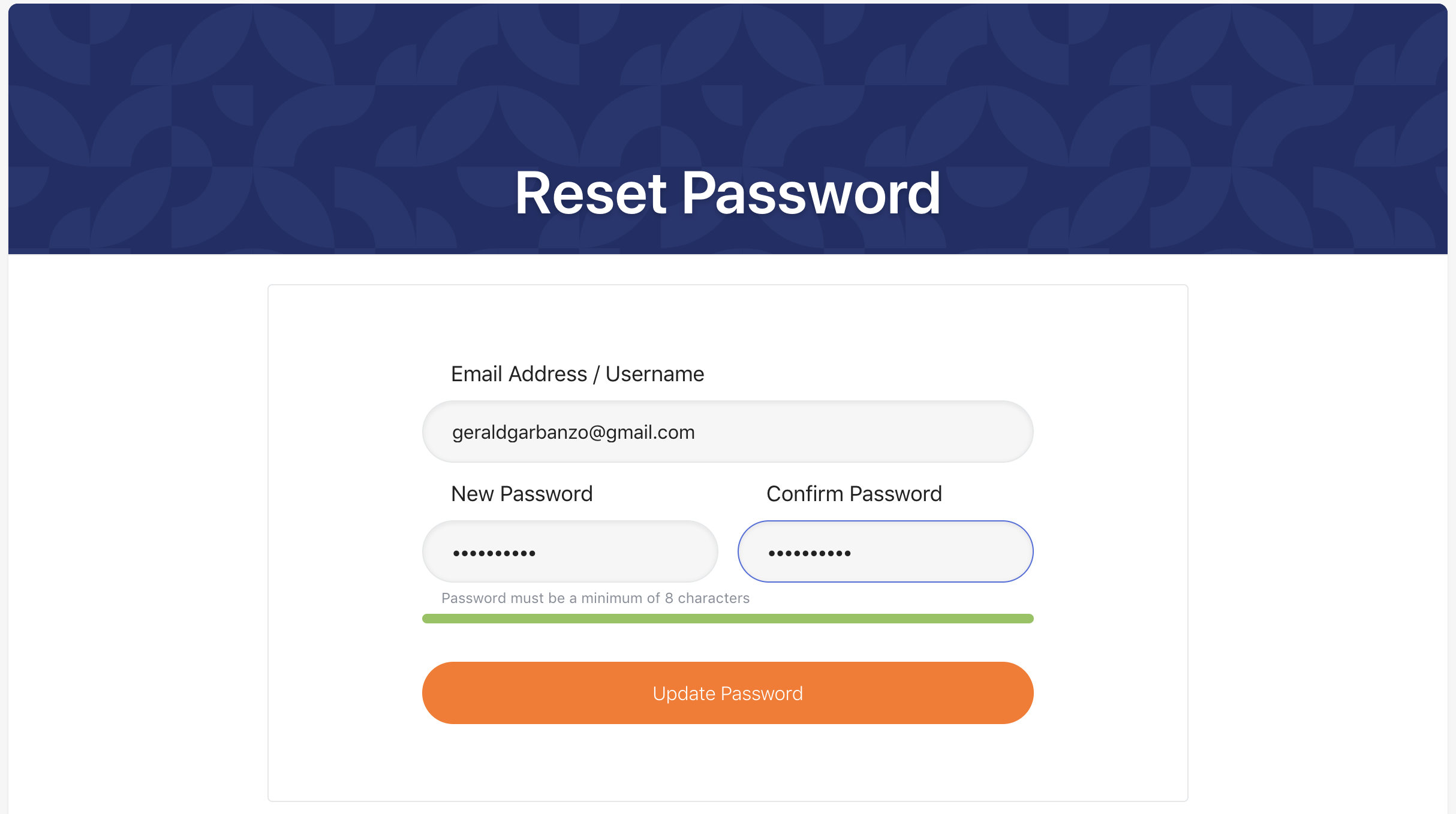 How does a student reset their password? Garbanzo