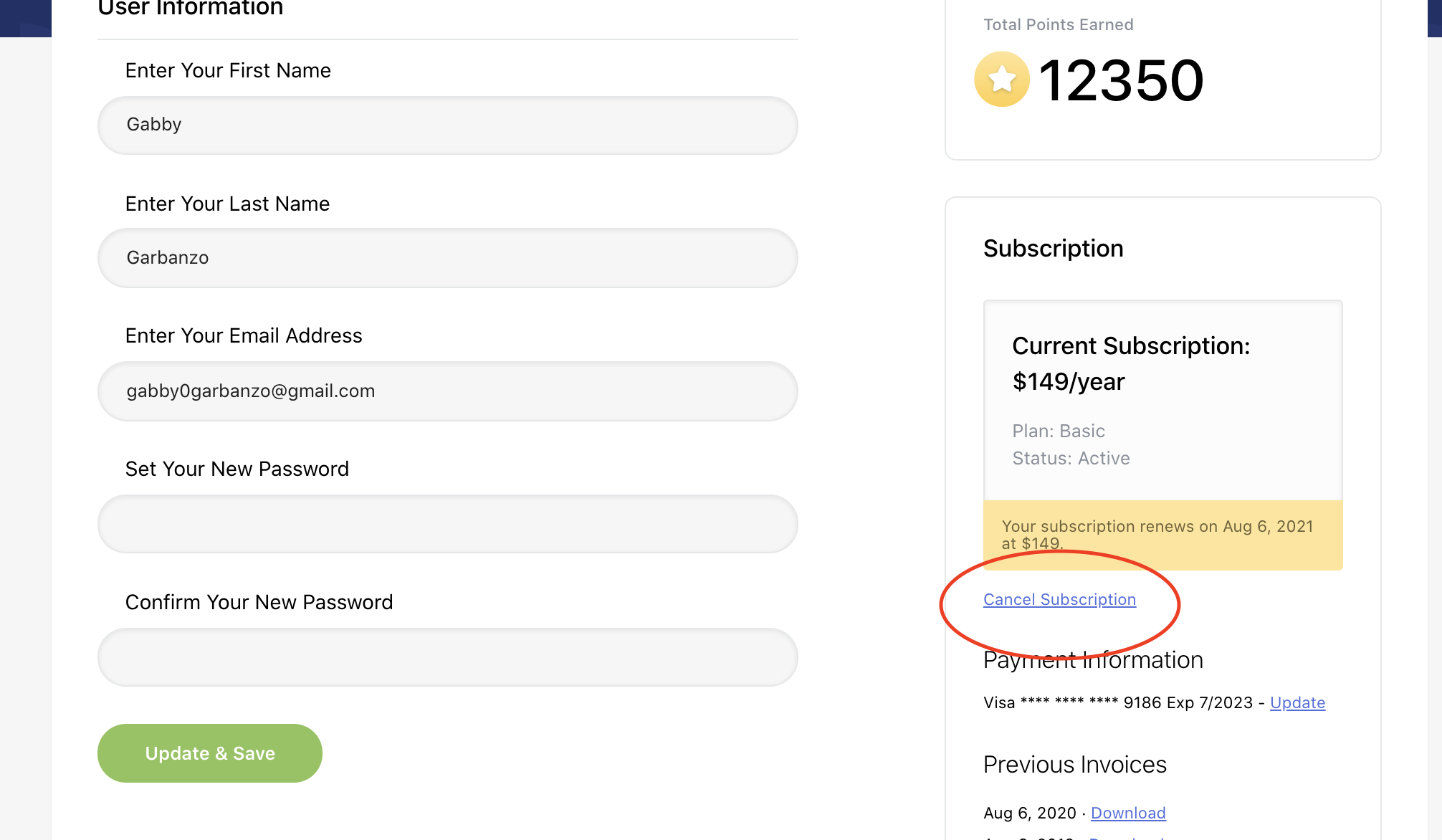 How can I cancel my subscription? Garbanzo