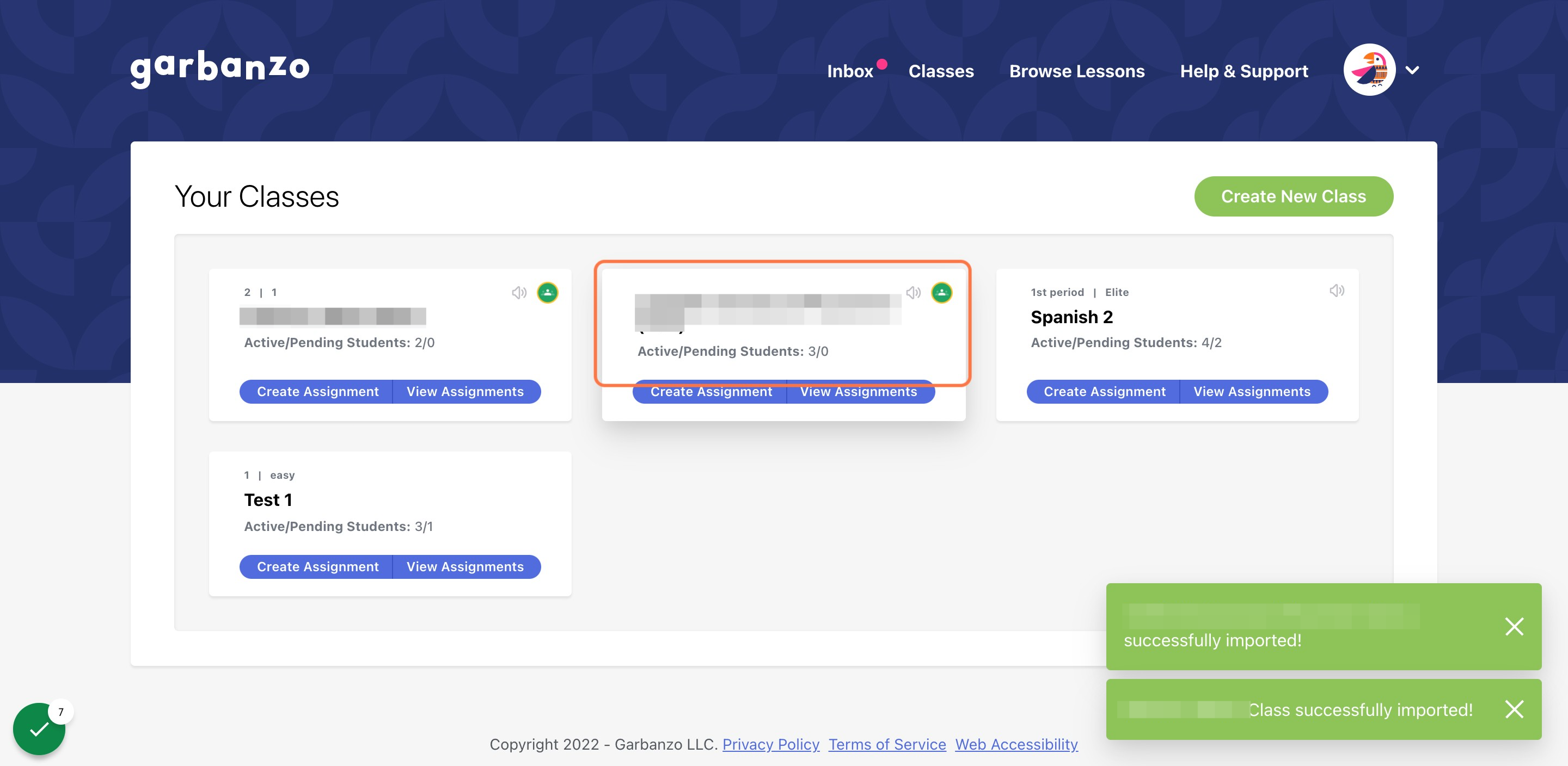 Creating a GoogleLinked Classroom Garbanzo