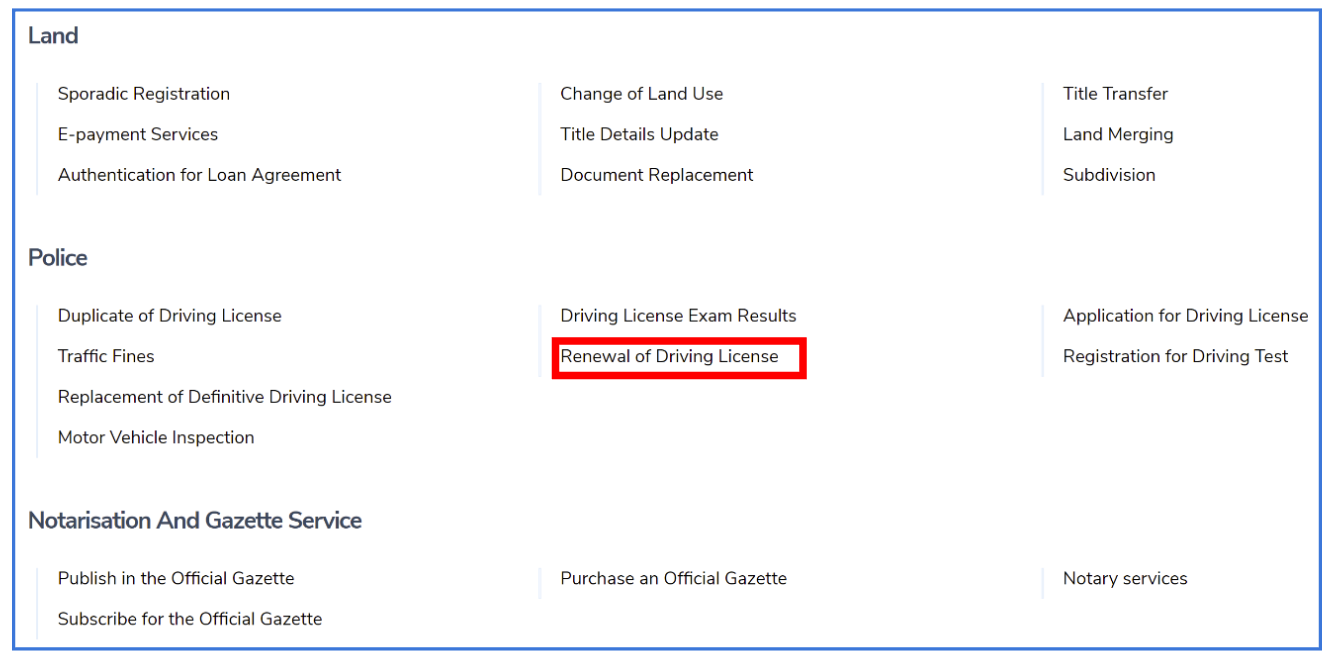 How To Apply For Renewal Of Definitive Driving License IremboGov How To Apply For Renewal Of Definitive Driving License IremboGov