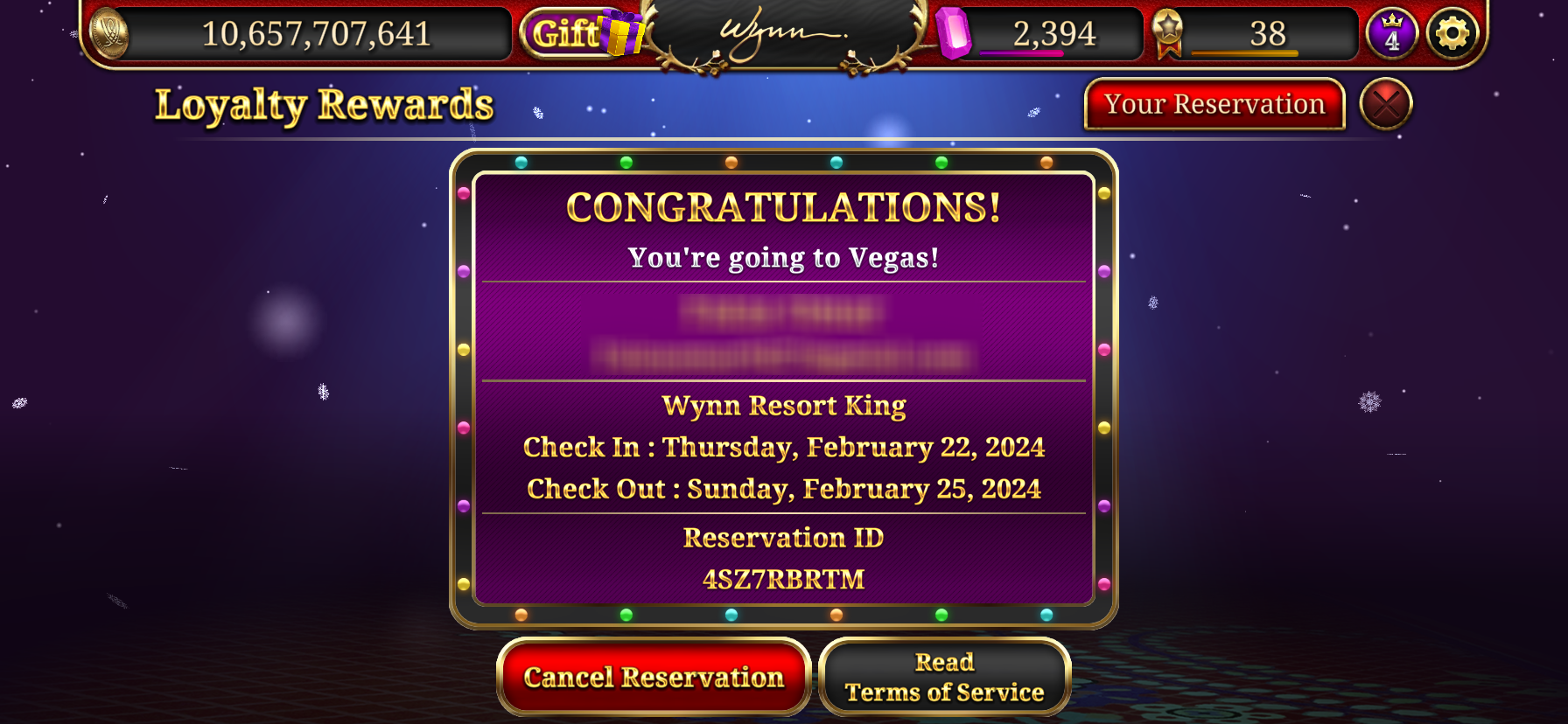 What is the process of making a reservation? Wynn Slots