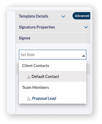 Assign Signature Role in Template Editor 1