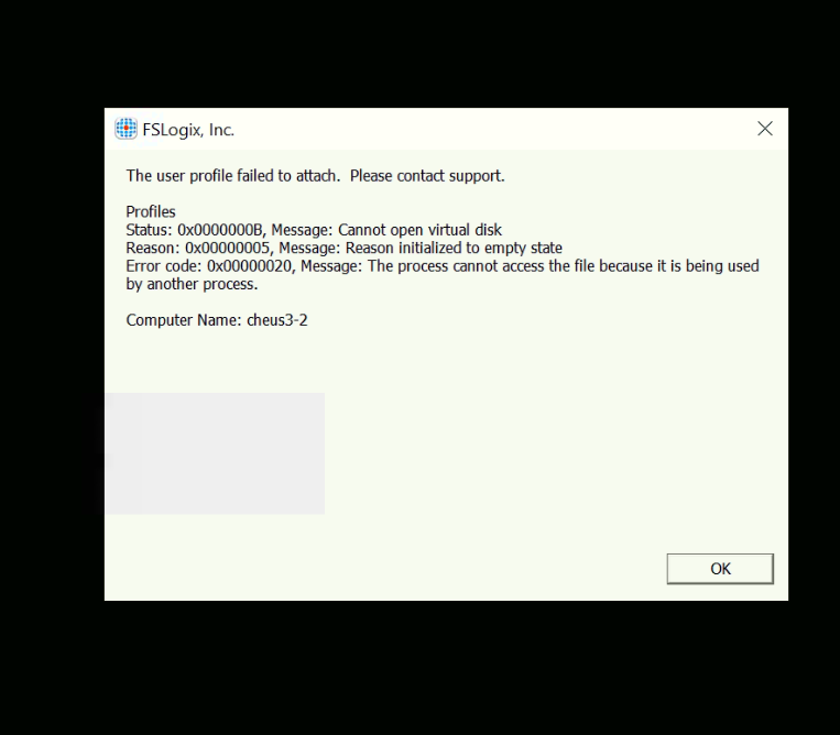 A screenshot of a computer error message
Description automatically generated