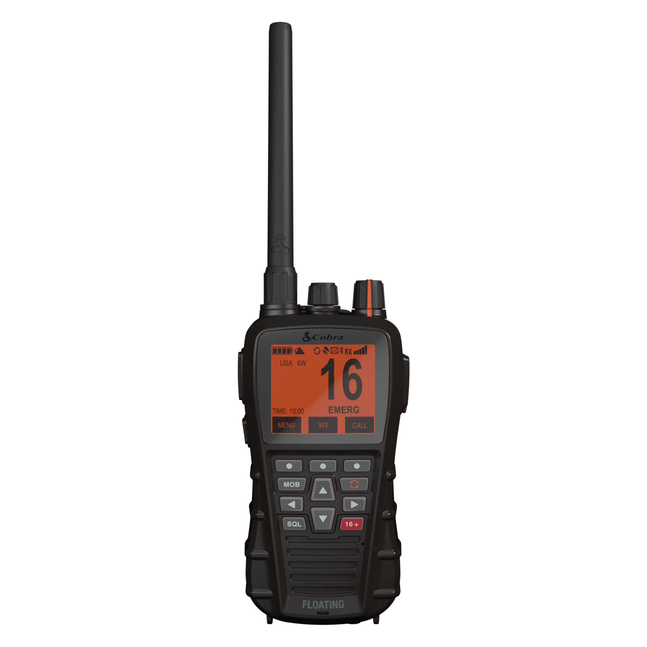 Front view of the Cobra BlueBound 650 Radio black model