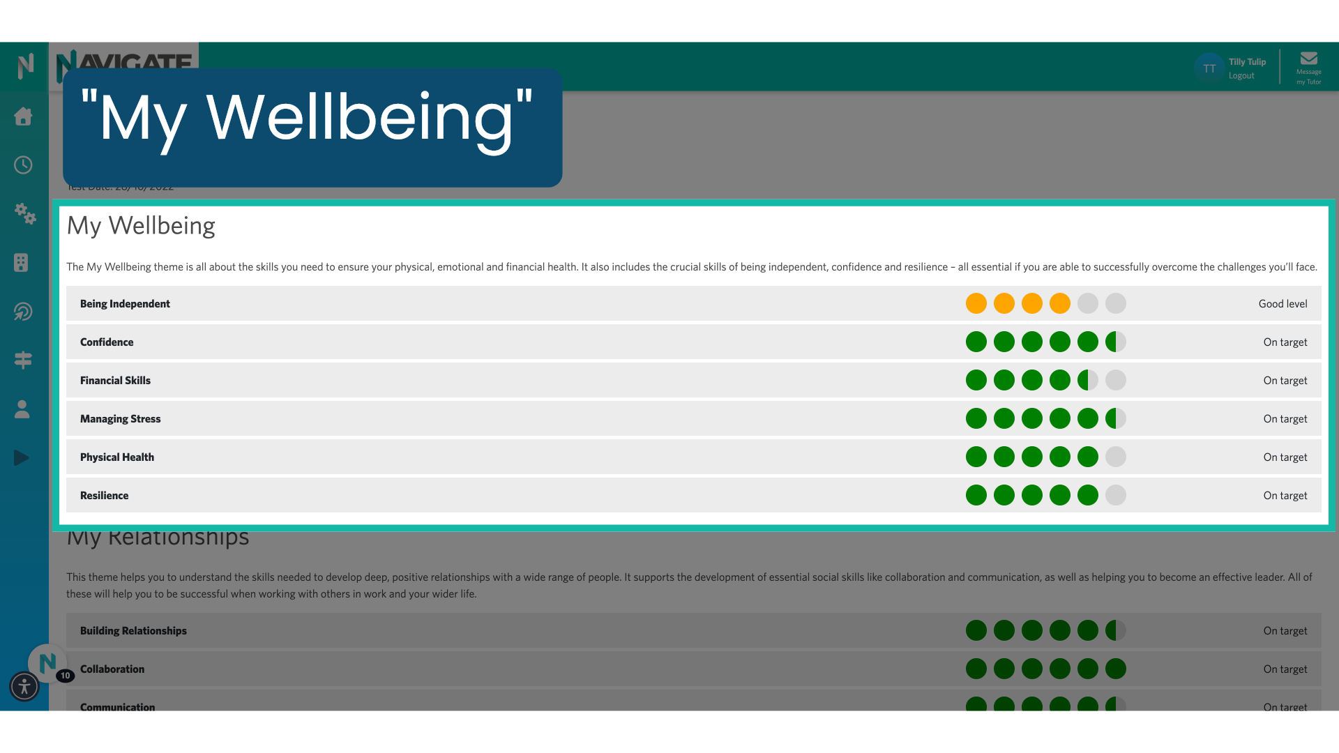 'My Wellbeing'
