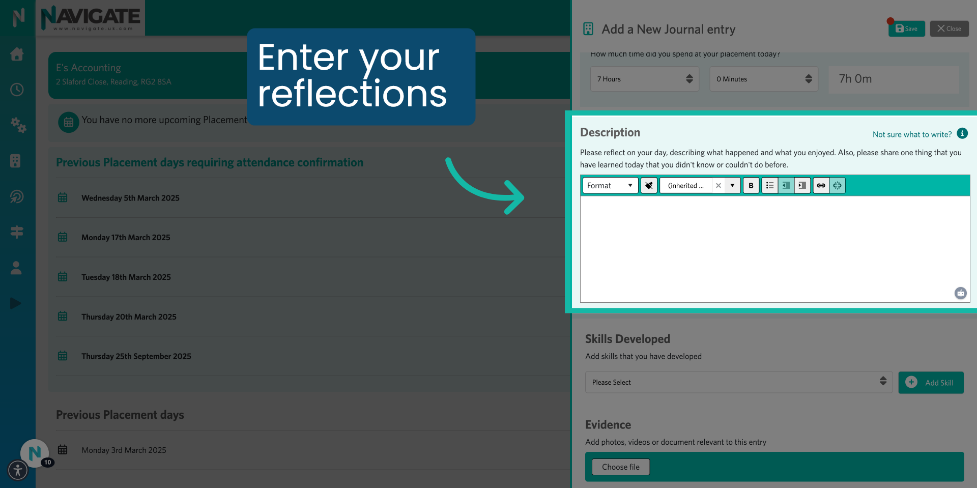 Describe what you did.