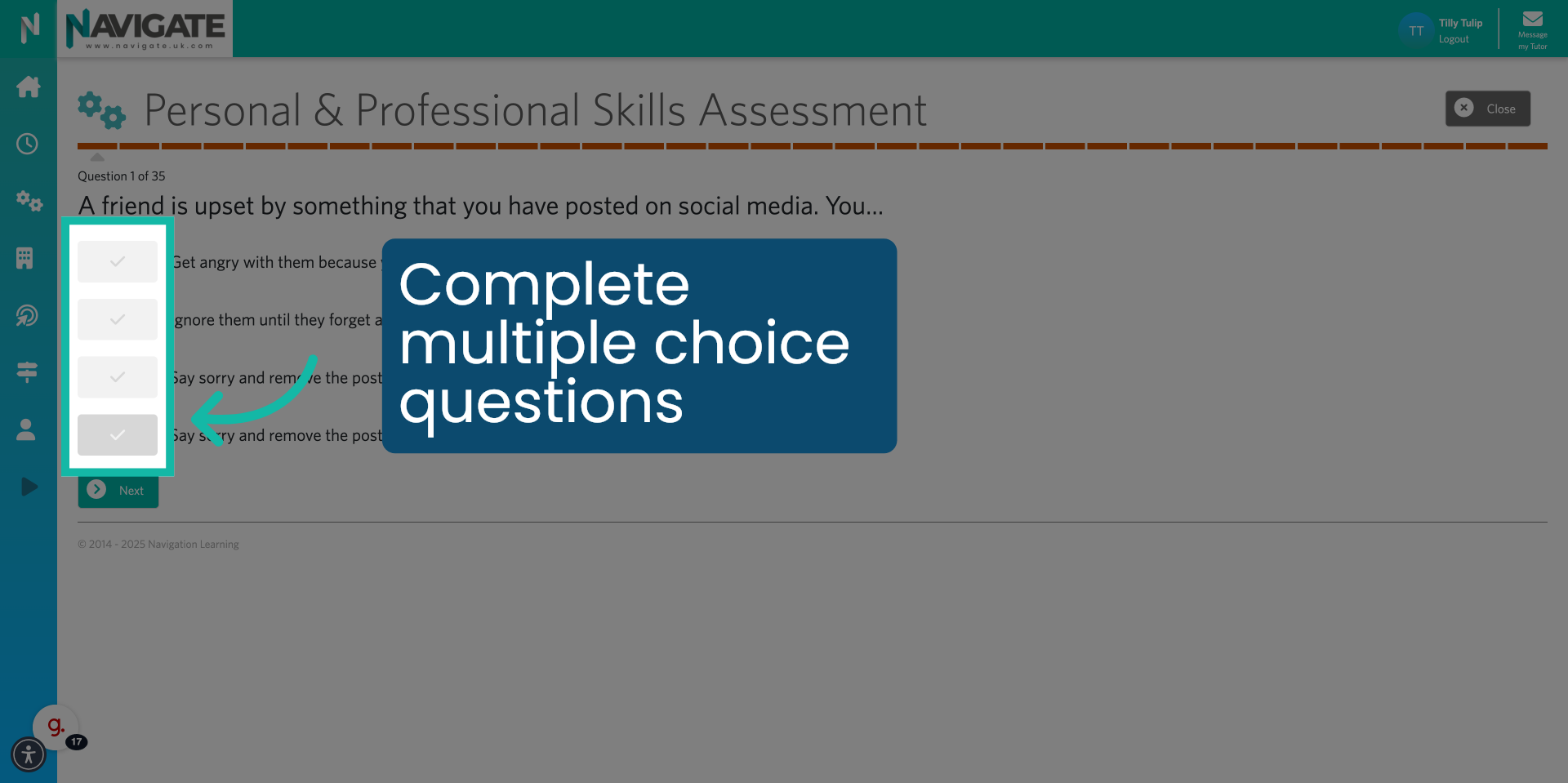 Complete Multiple Choice Questions