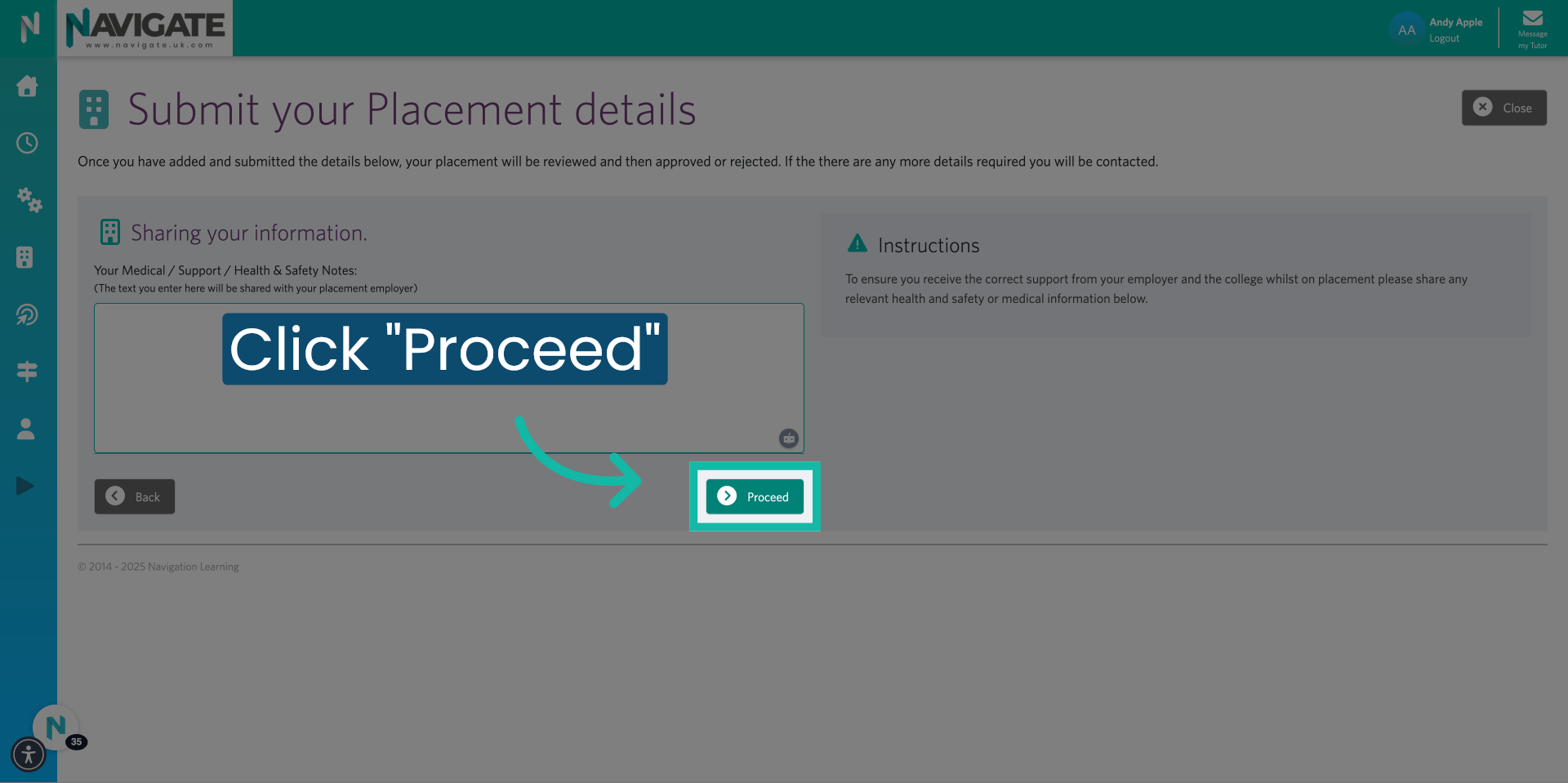 Send Placement Details