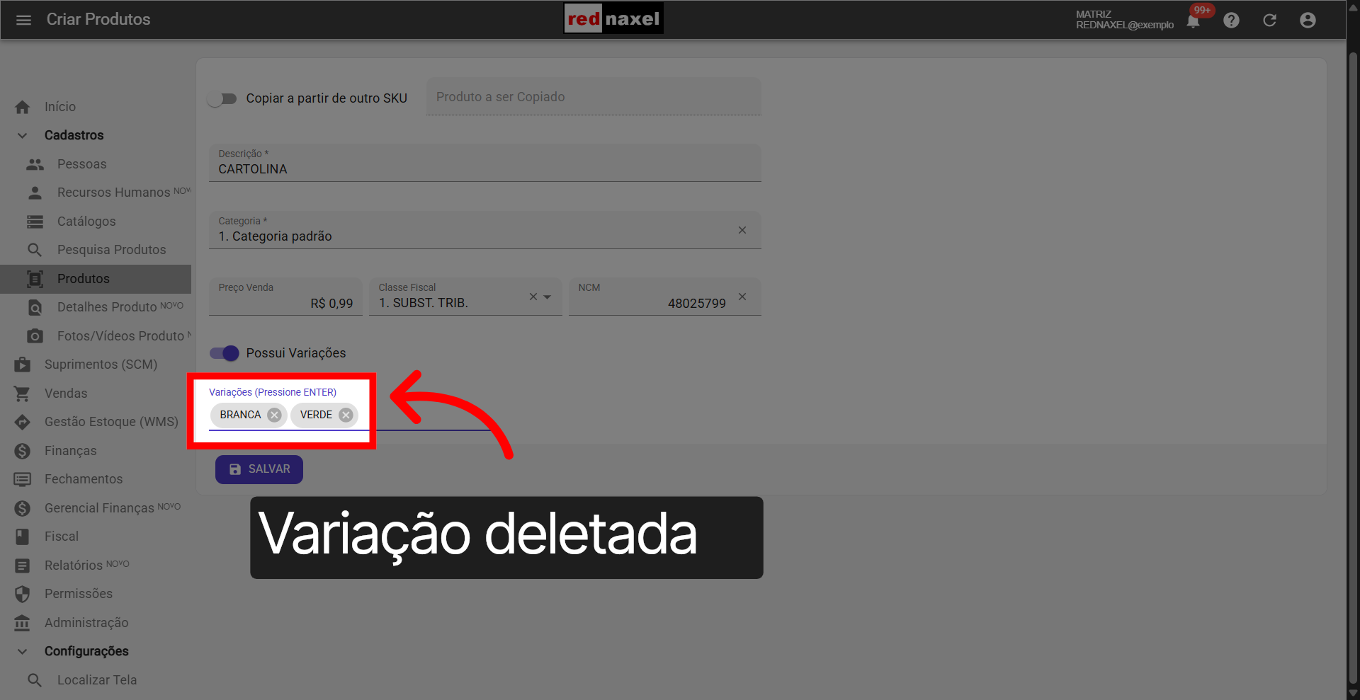 Variações Atualizadas