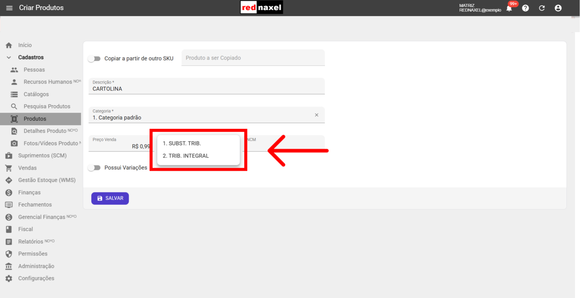 Aviso: Classes Fiscais