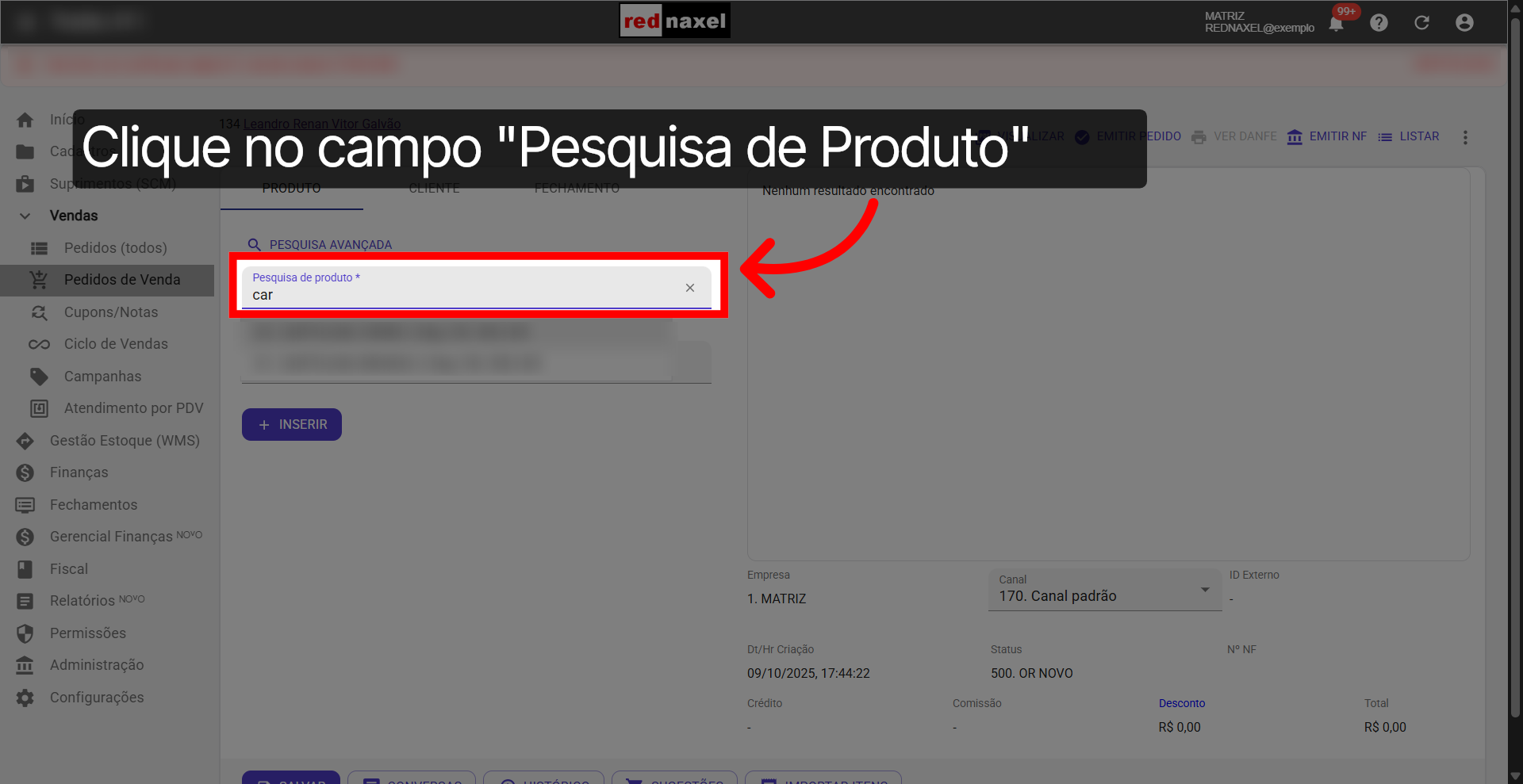 Pesquisando um Produto