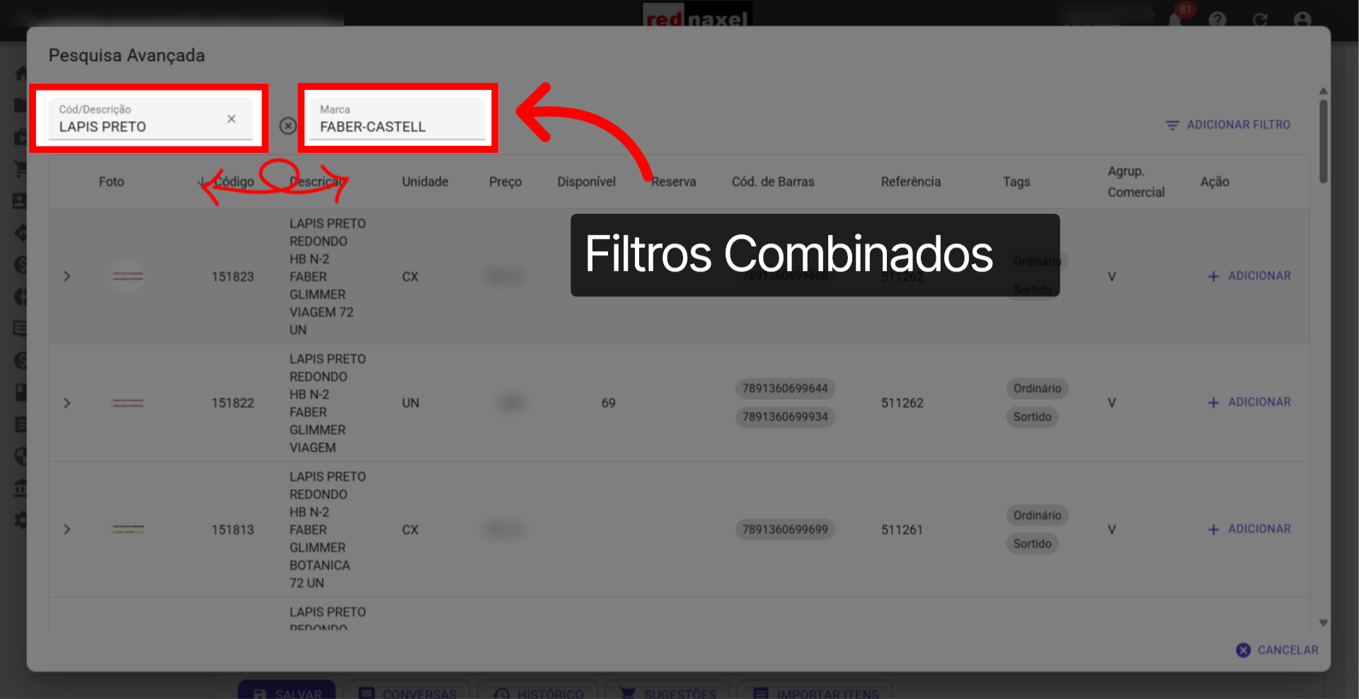 Exemplo: Usando Filtros Adicionais