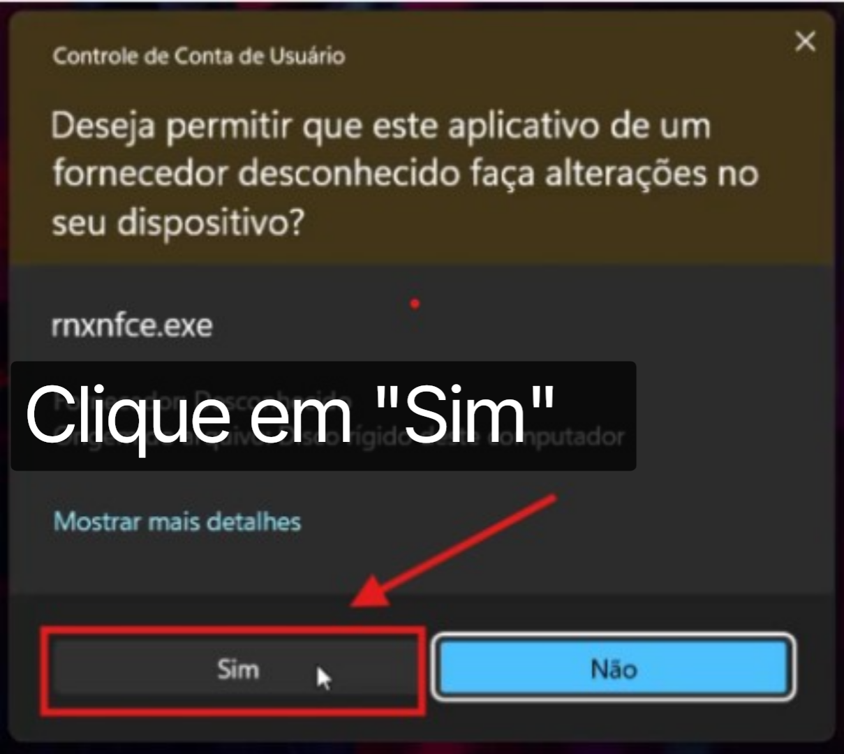 PDV: 'Permissão de Execução no Windows'