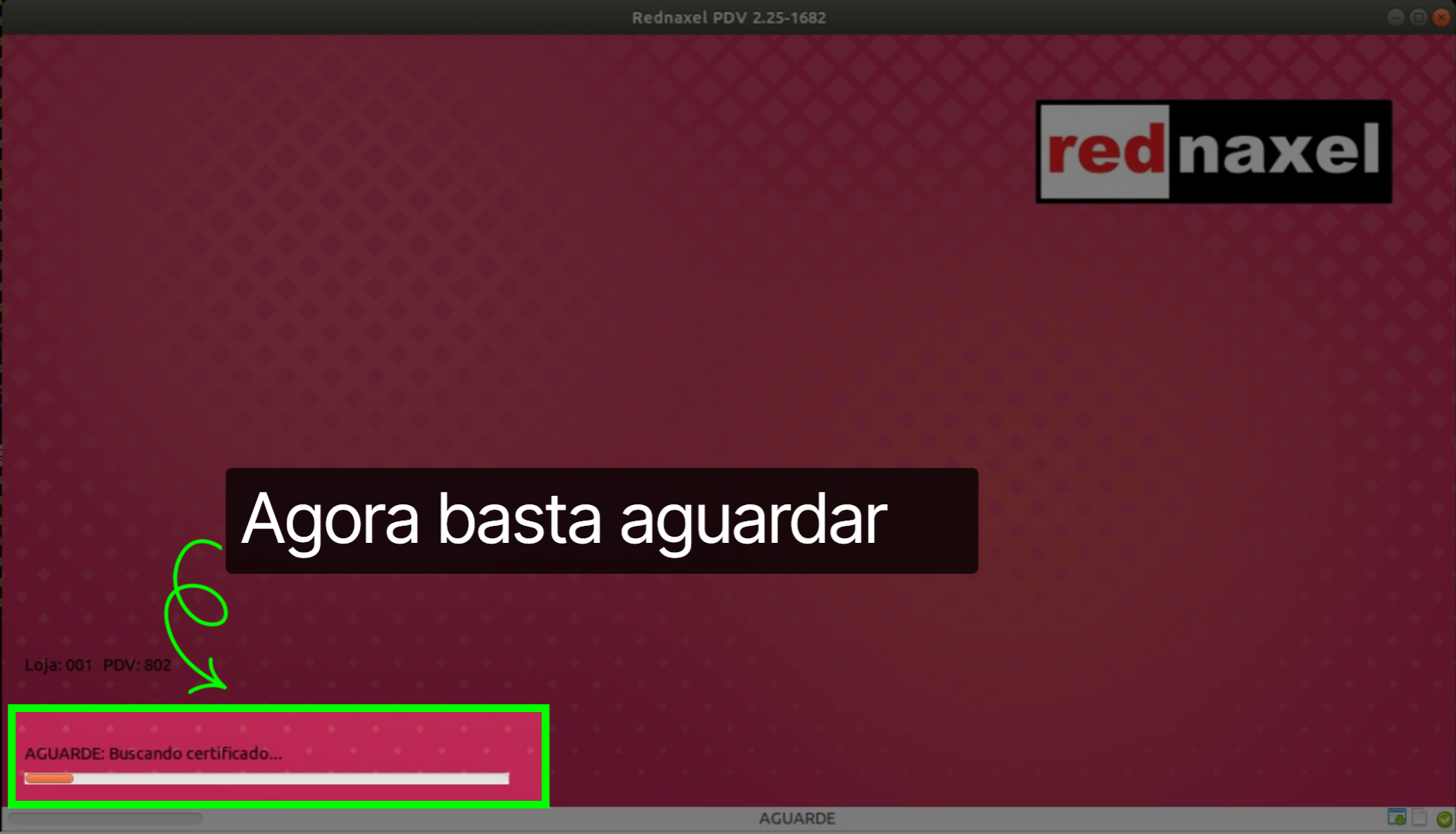PDV Tela Login: 'Inicialização PDV'
