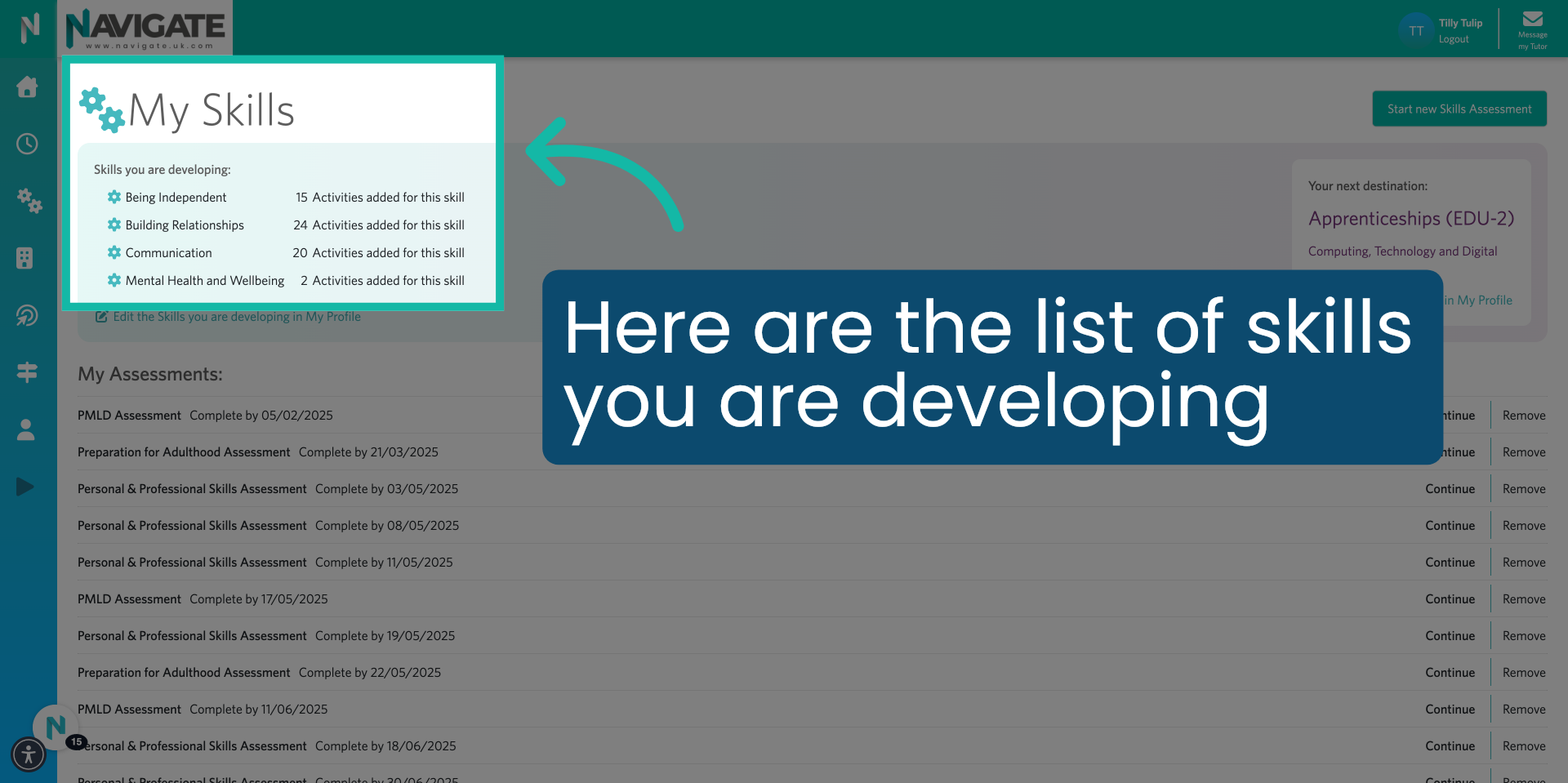 Skills You Are Developing