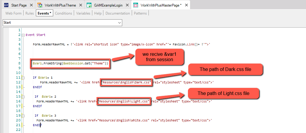 Change a color palette in Runtime 3