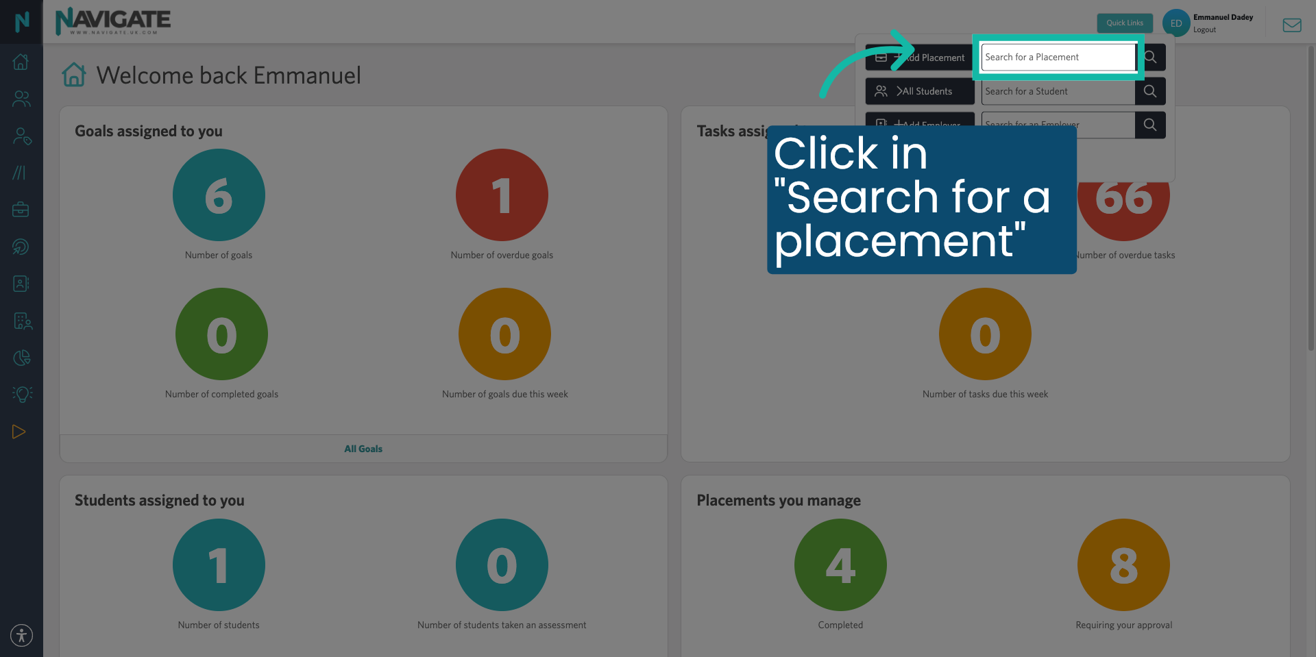 Search For a Placement