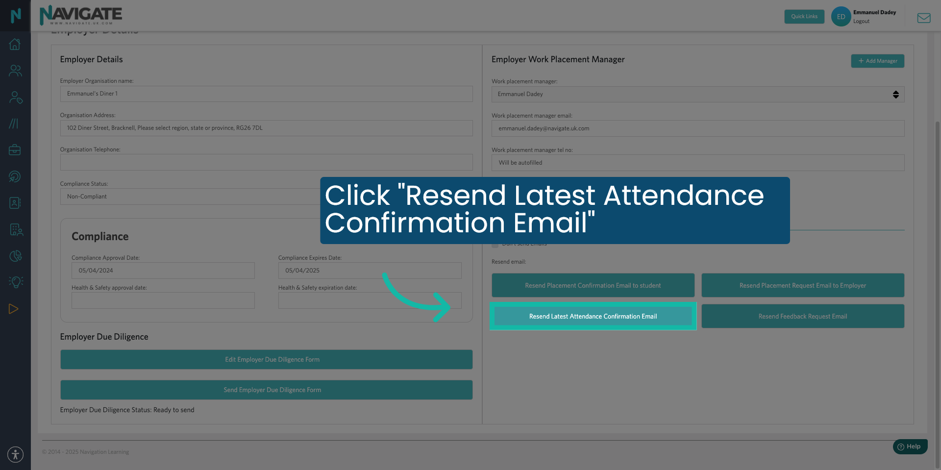 Resend Attendance Confirmation Email