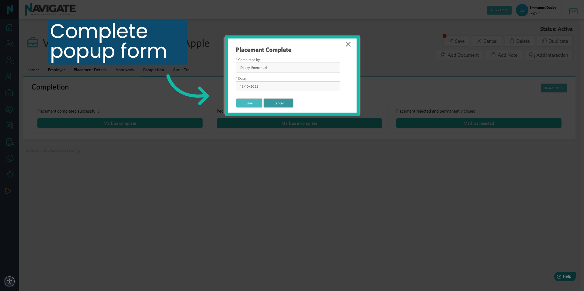 Complete Popup Form
