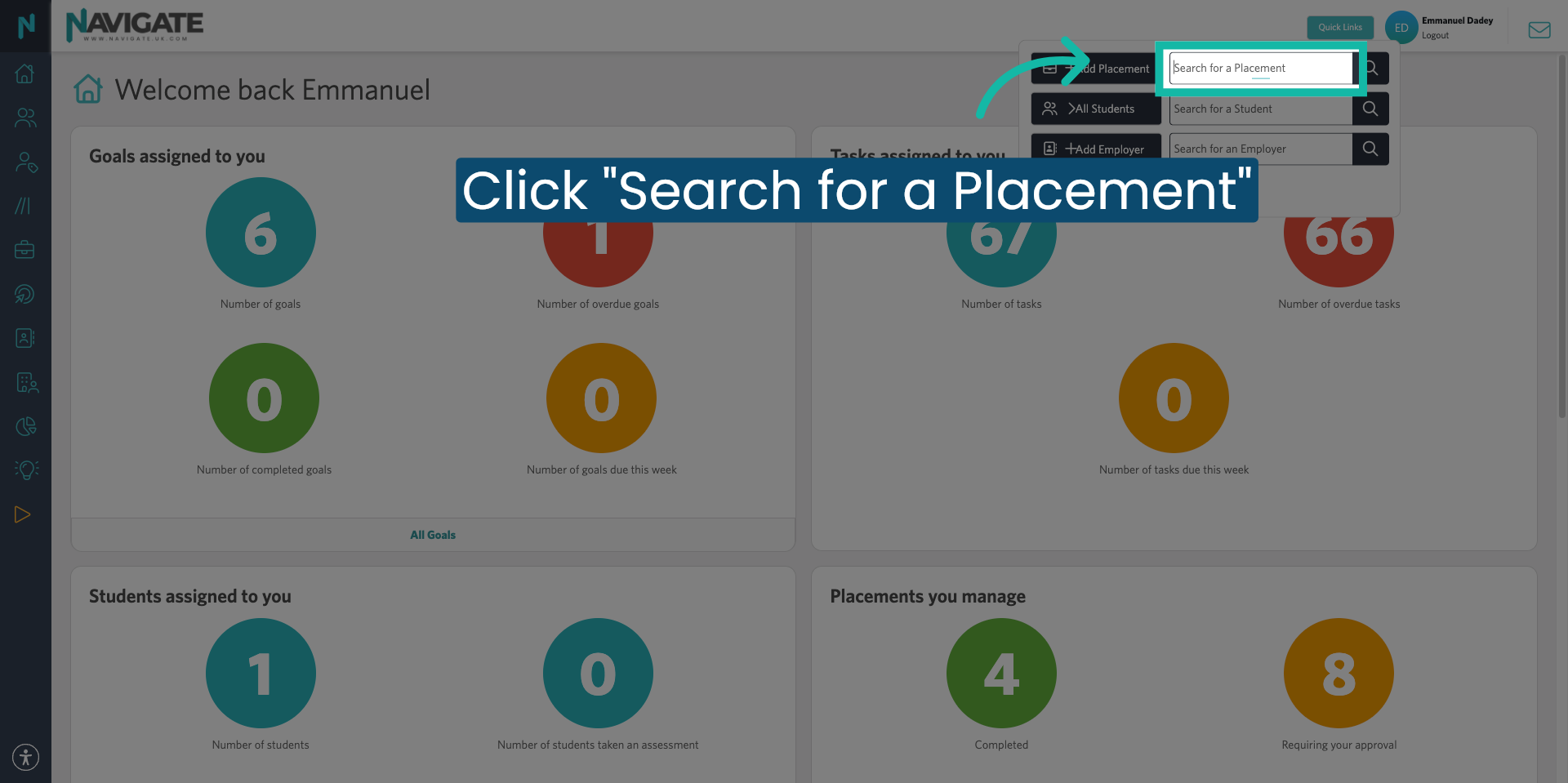 Search for a Placement