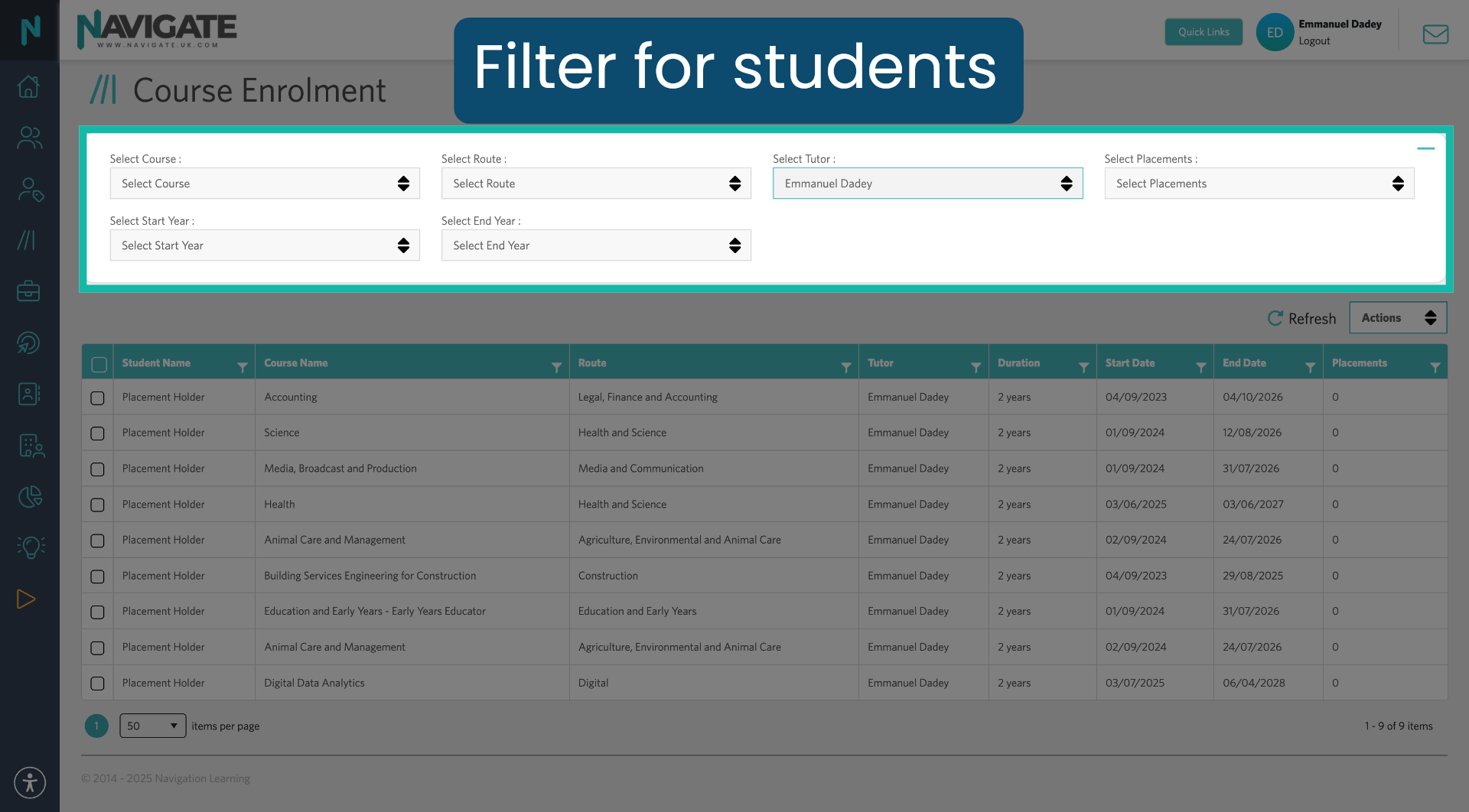 Filter For Students
