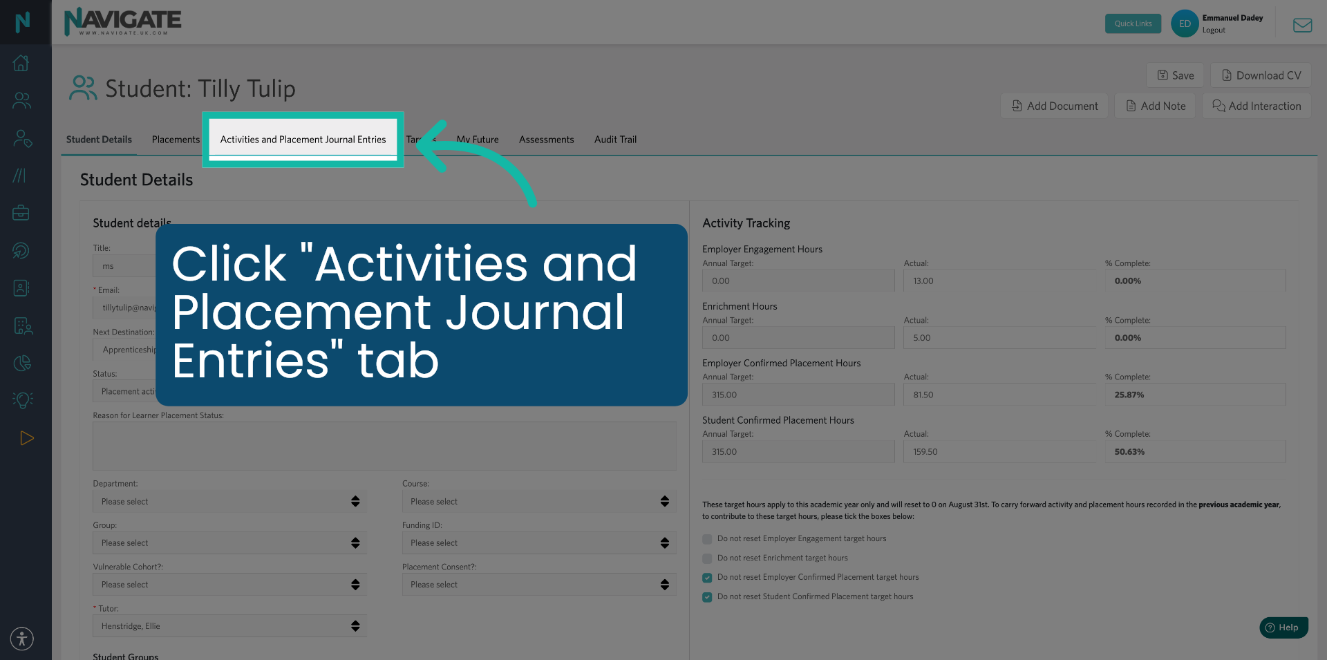 Access Activities and Journal