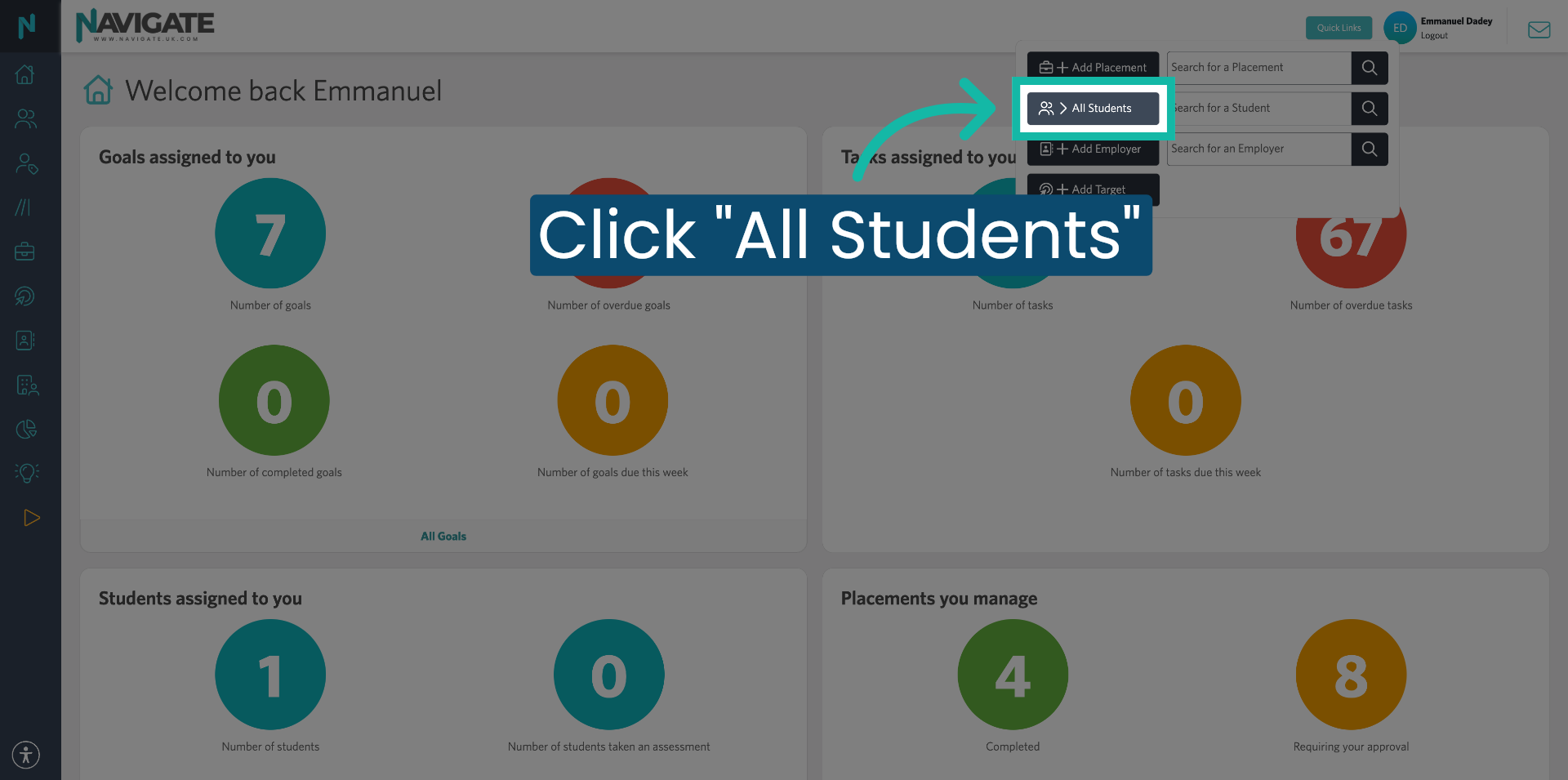 Select All Students Option
