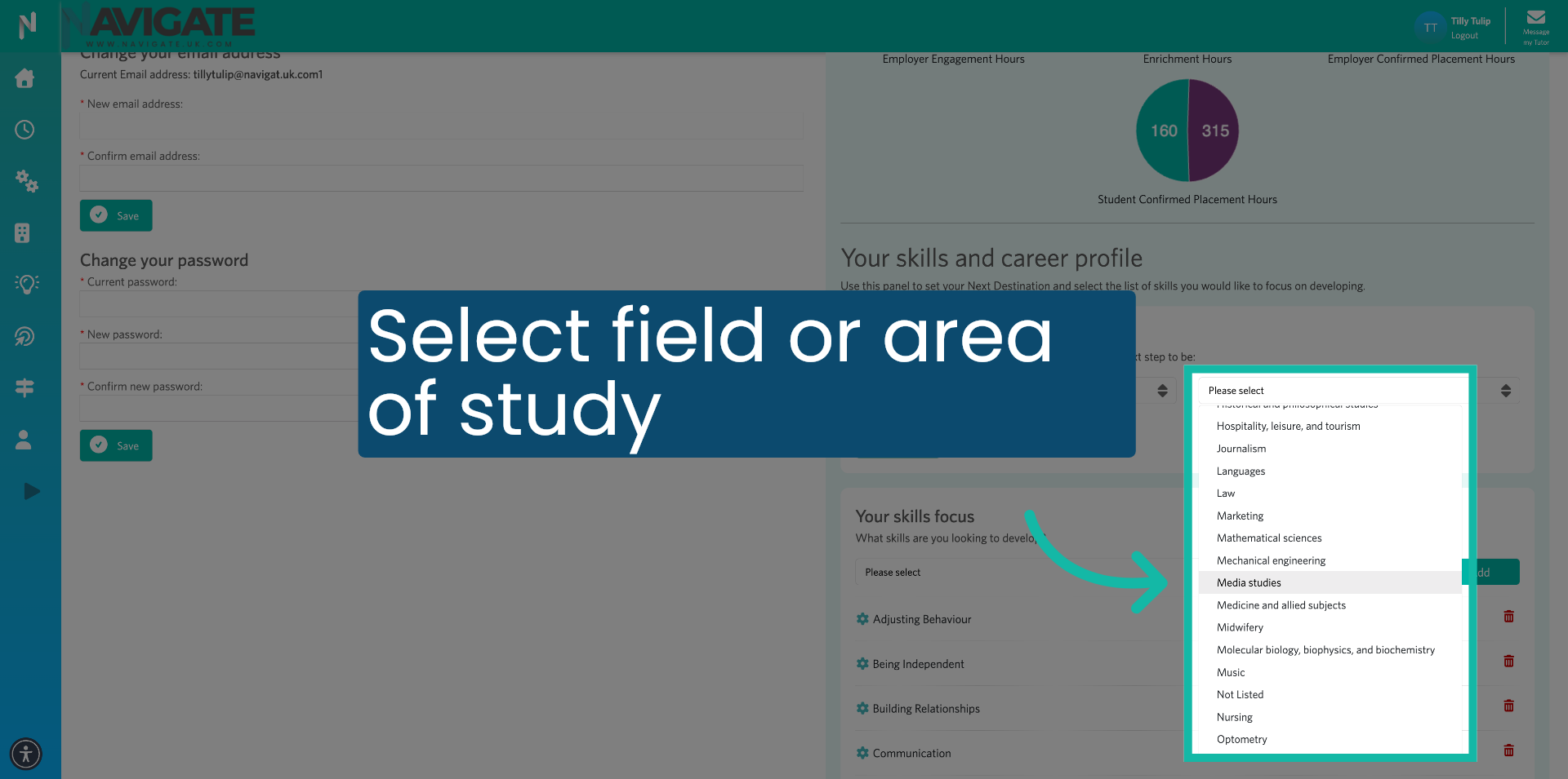 Select Field of Study