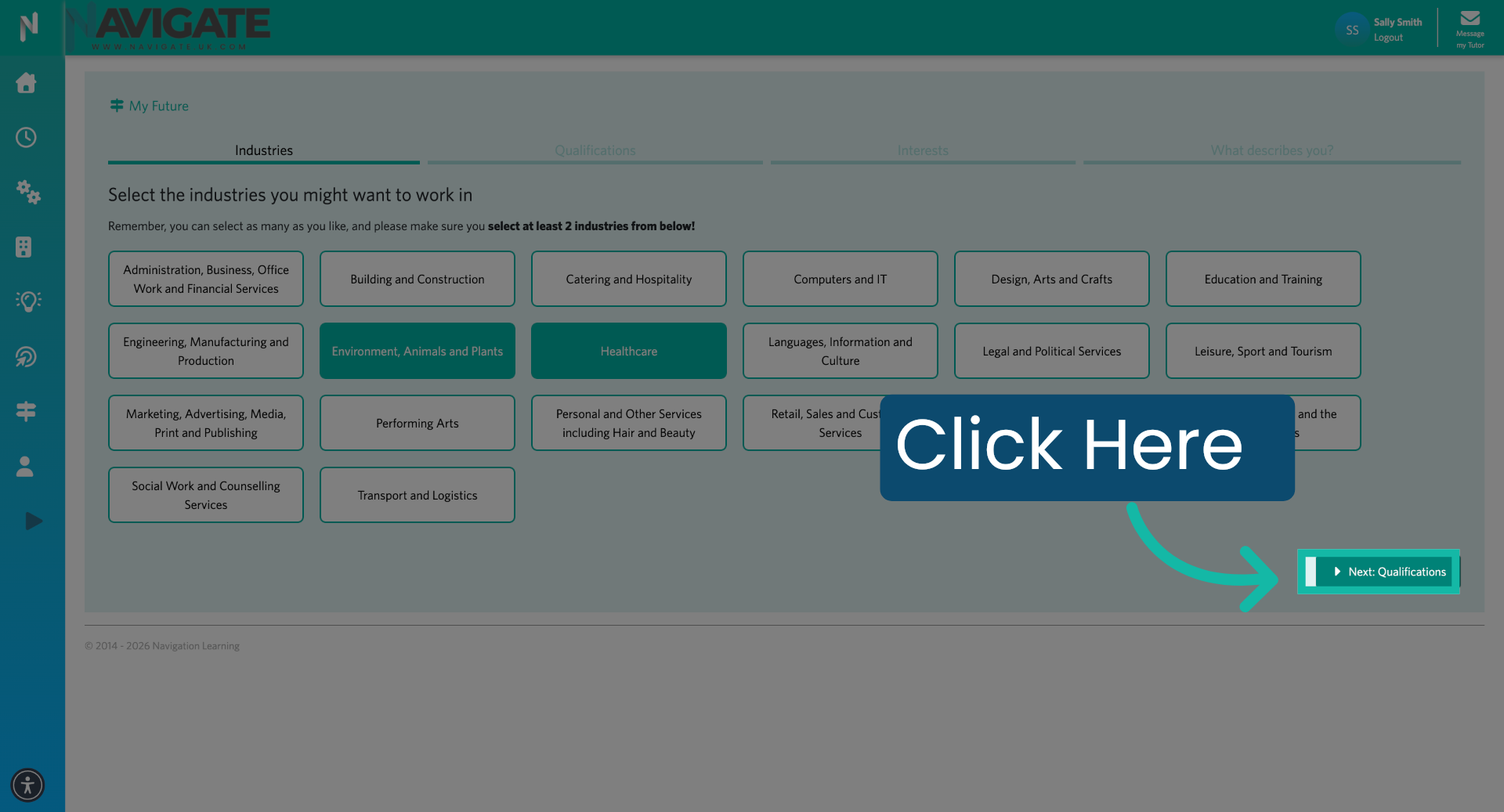 Access Qualifications Section