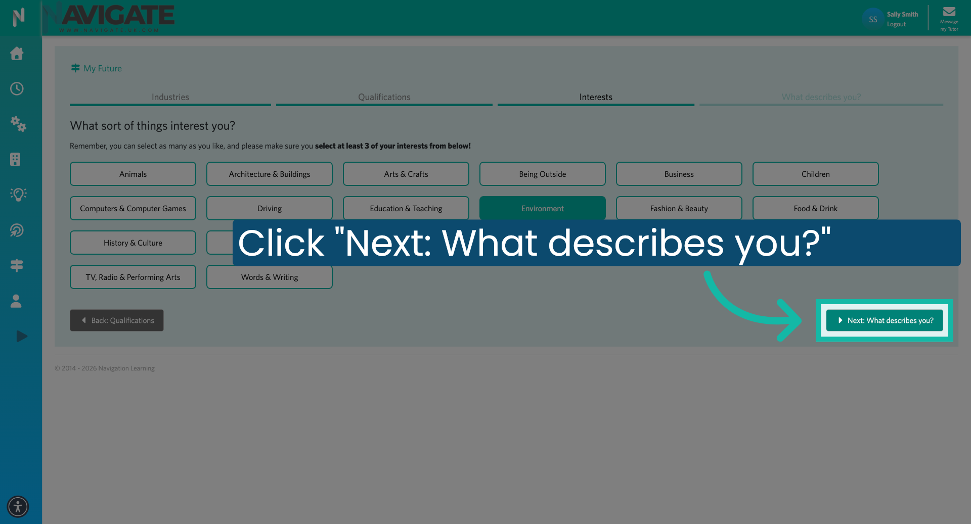 Proceed to Personal Traits