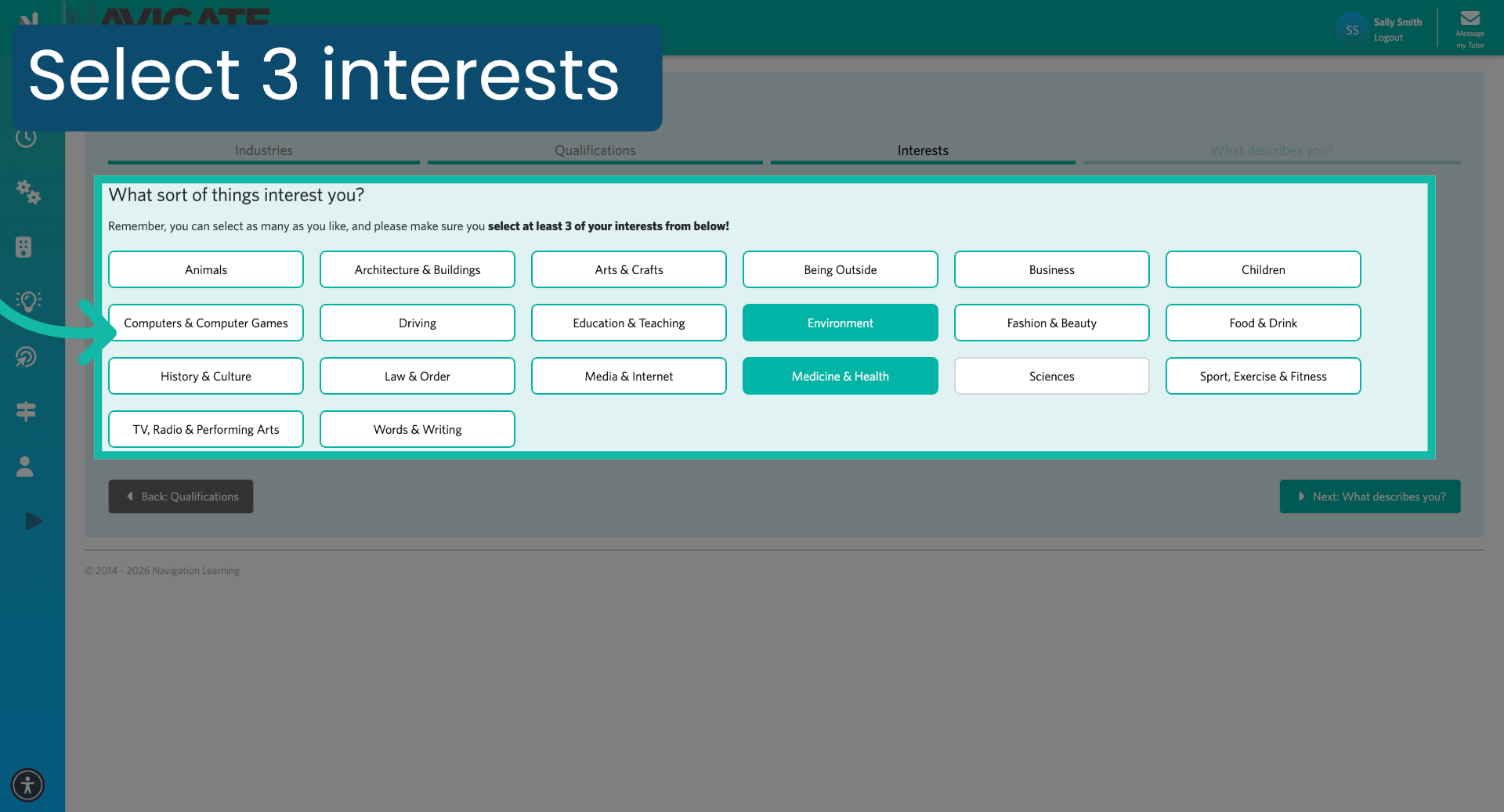 Select Sciences Interest