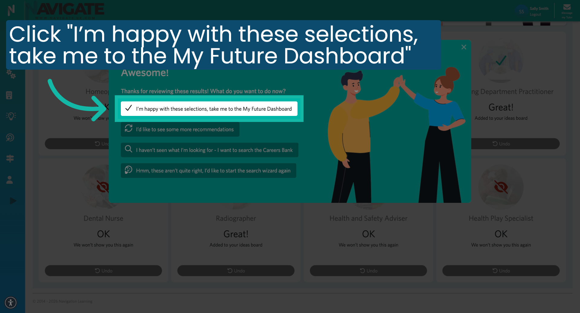 Confirm Selections and Proceed