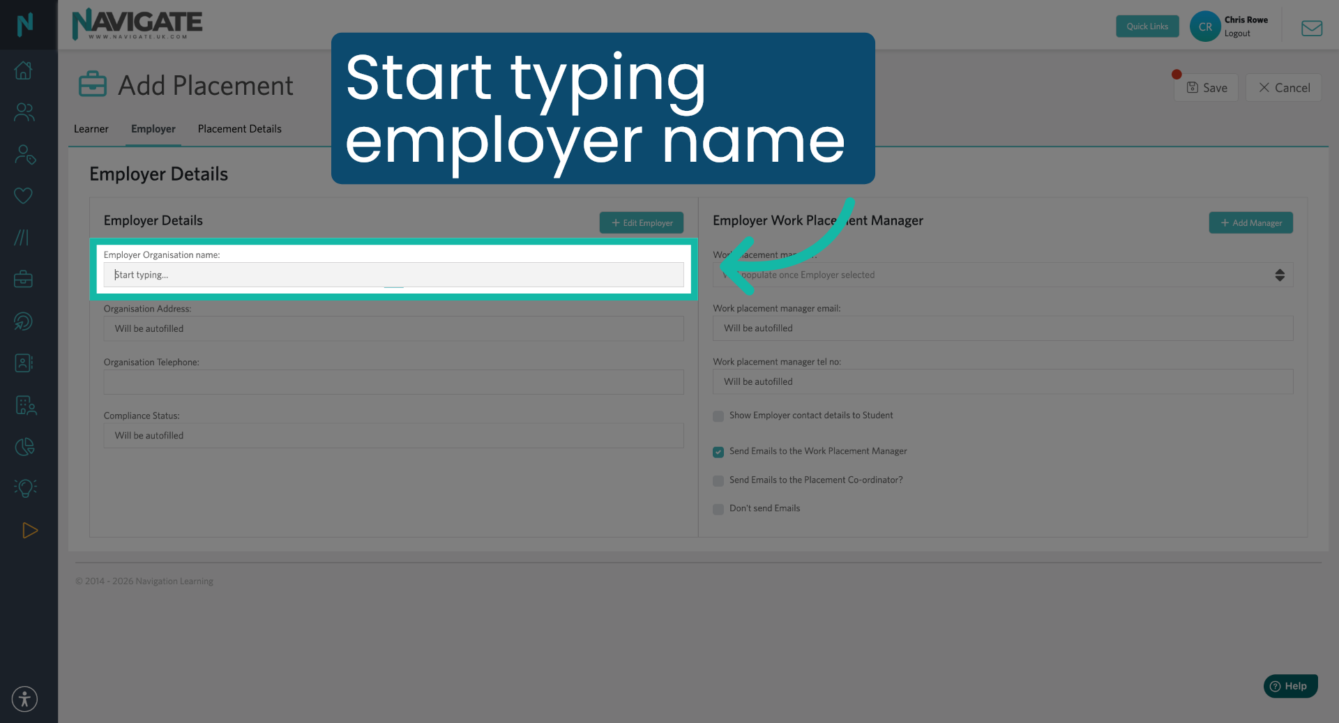 Search for the Employer