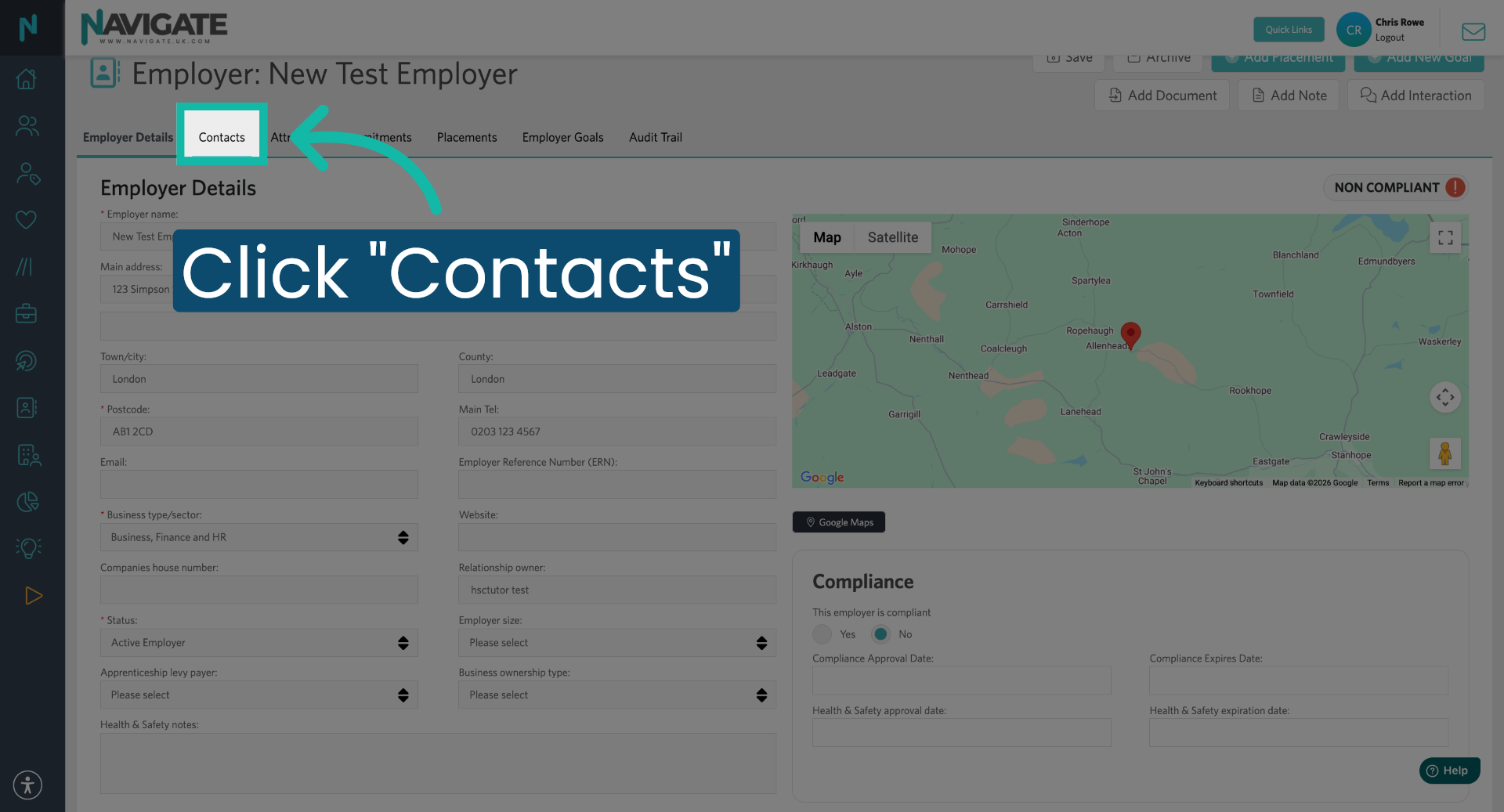 Add Employer Contacts