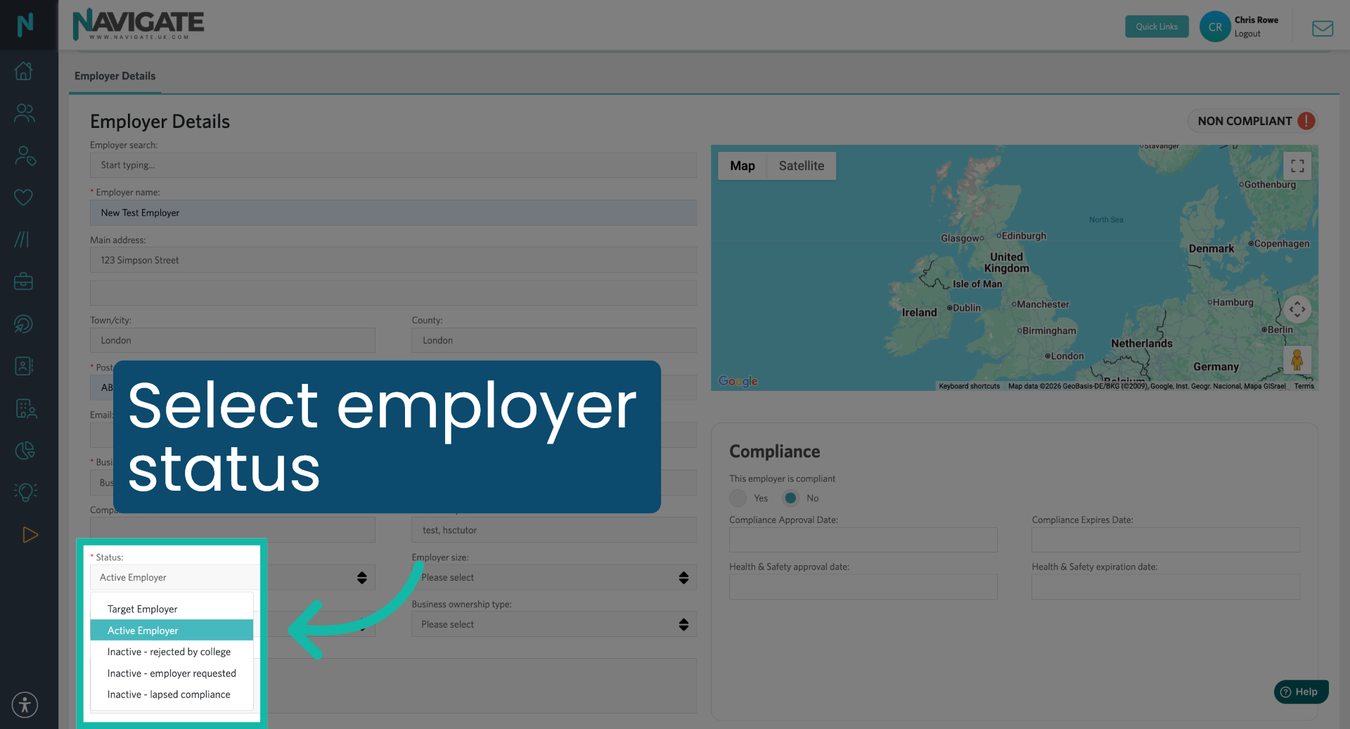 Activate Employer Status