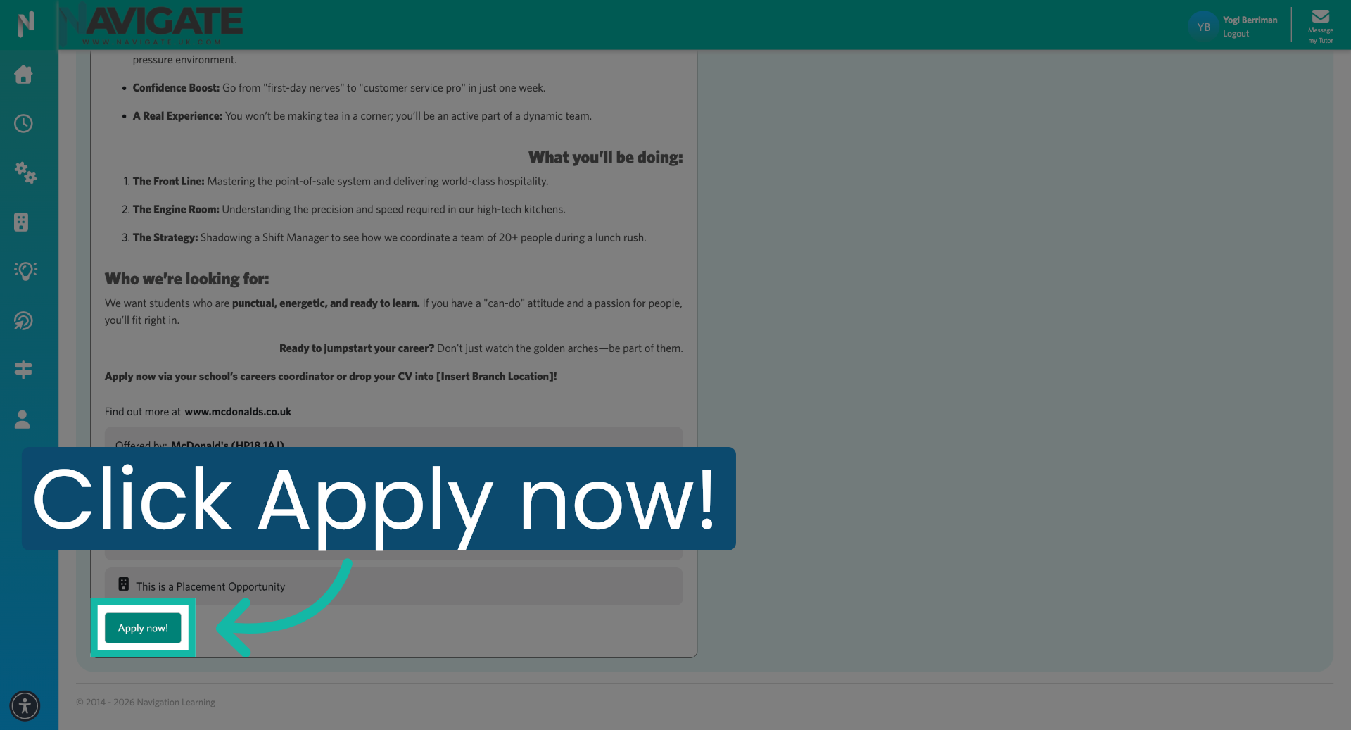 Submit Application Step