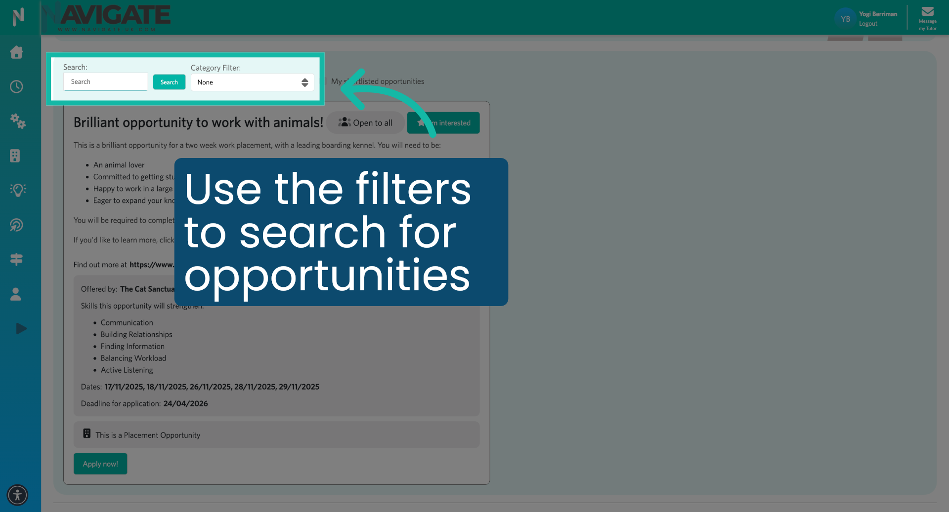 Access Shortlisted Opportunities