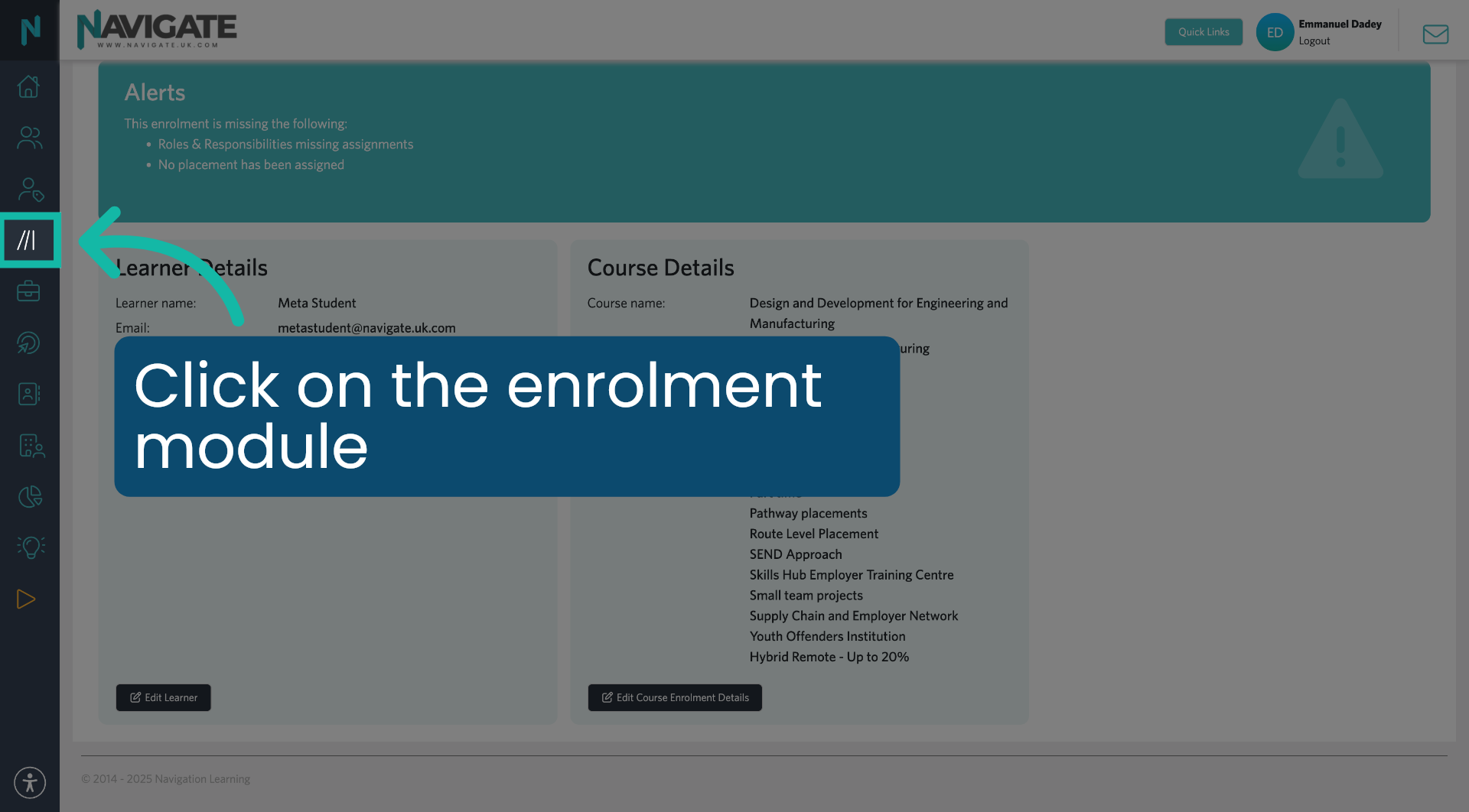 Delete an Enrolment