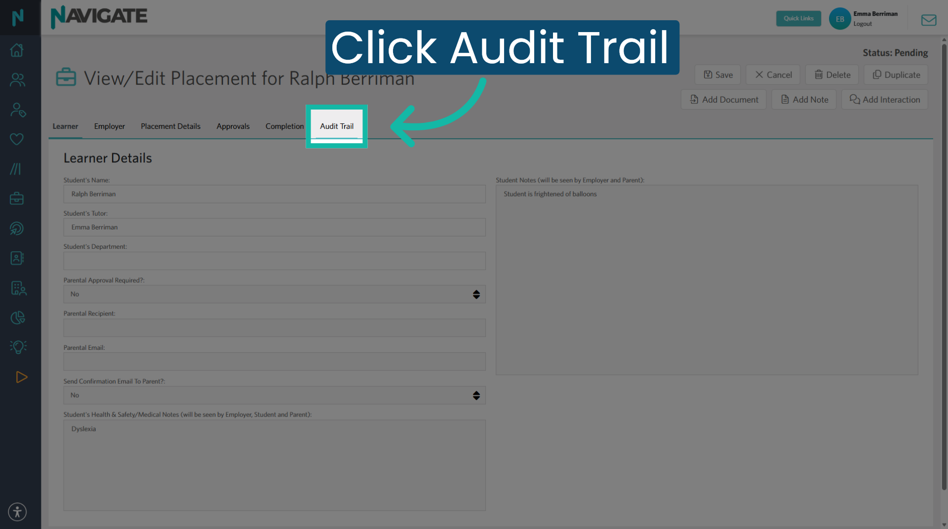 Open Audit Trail