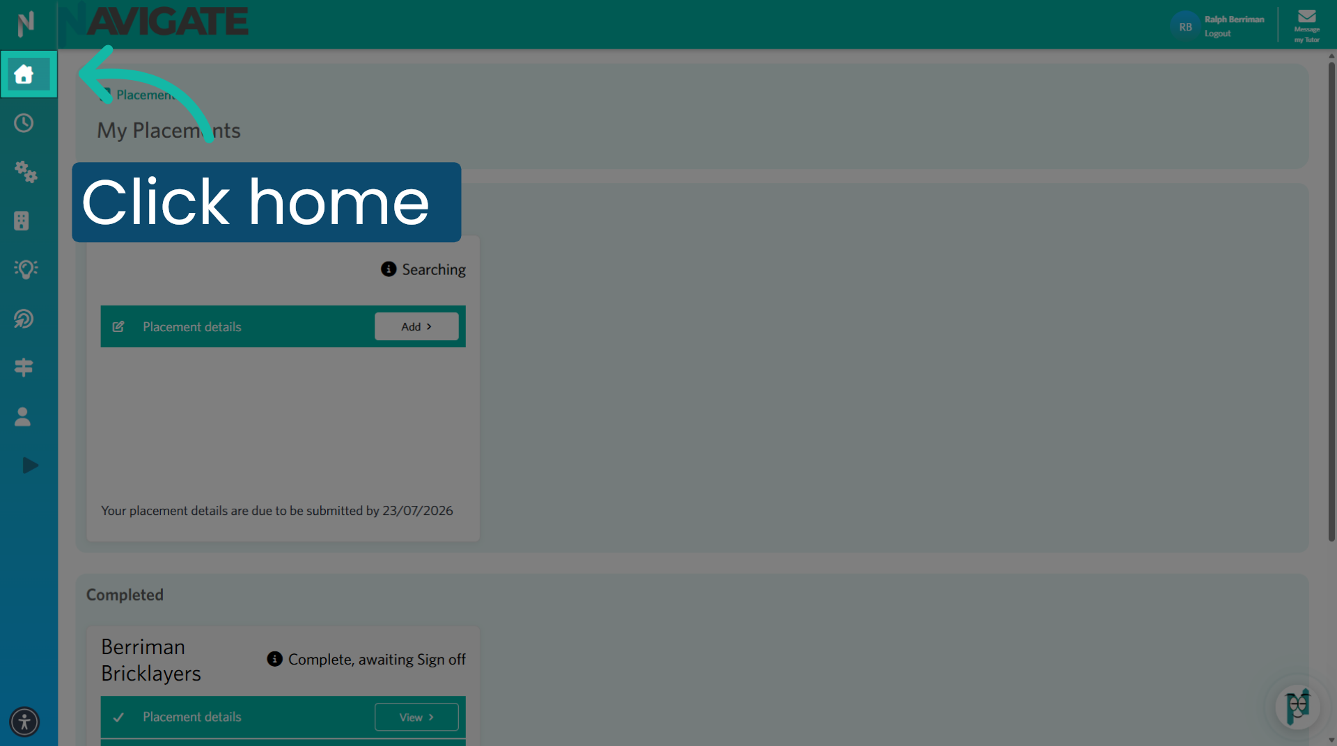 Return to the homepage