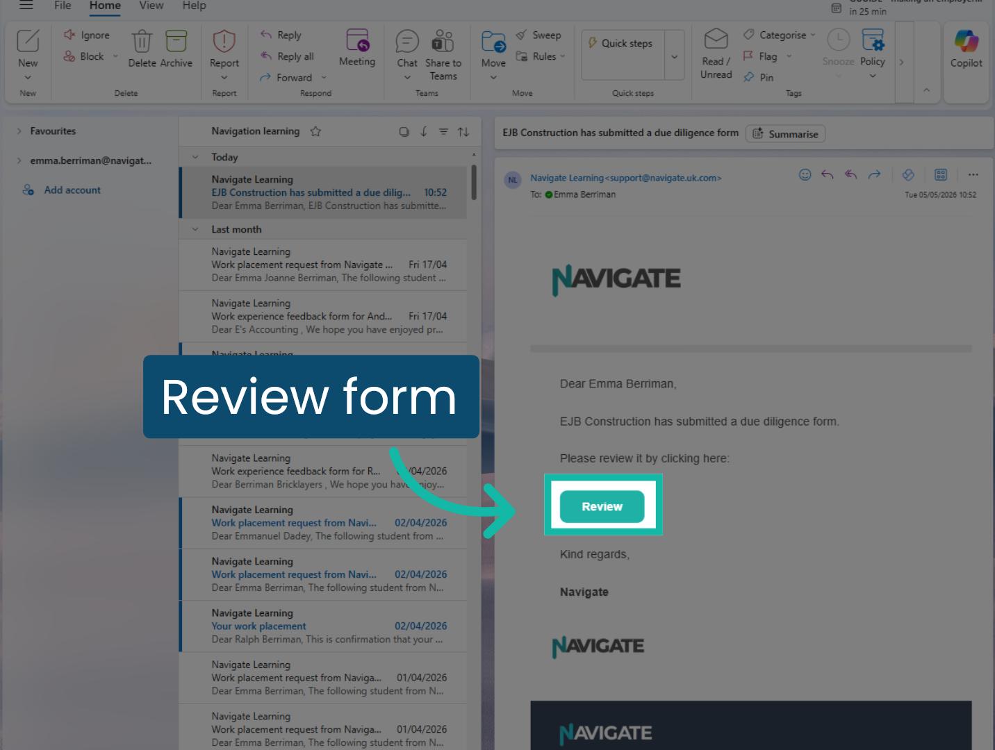 Review form
