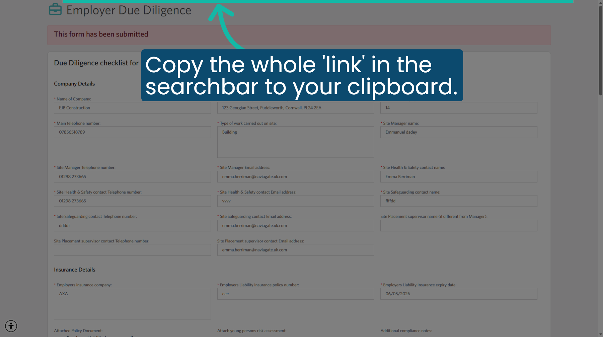 Copy the URL 