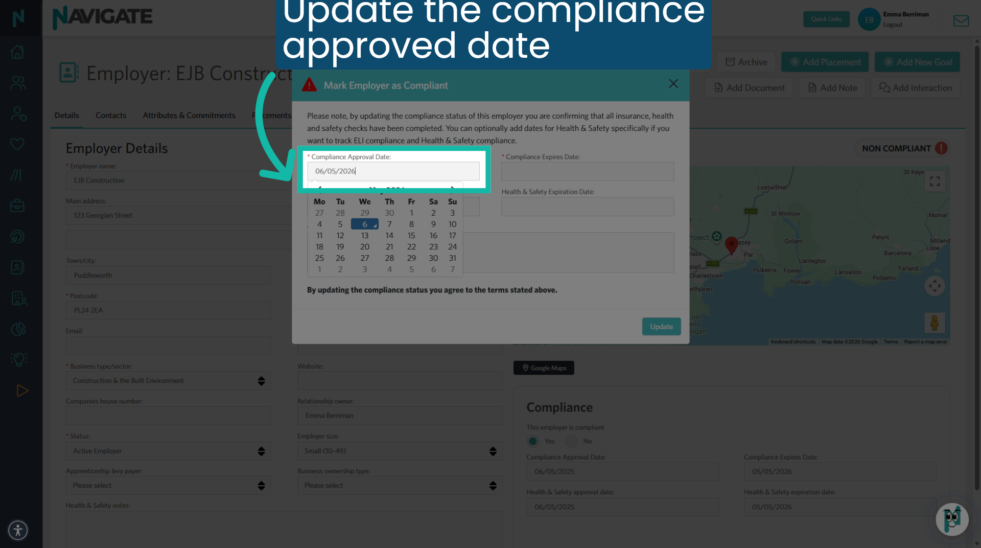 Select Compliance Approval Date