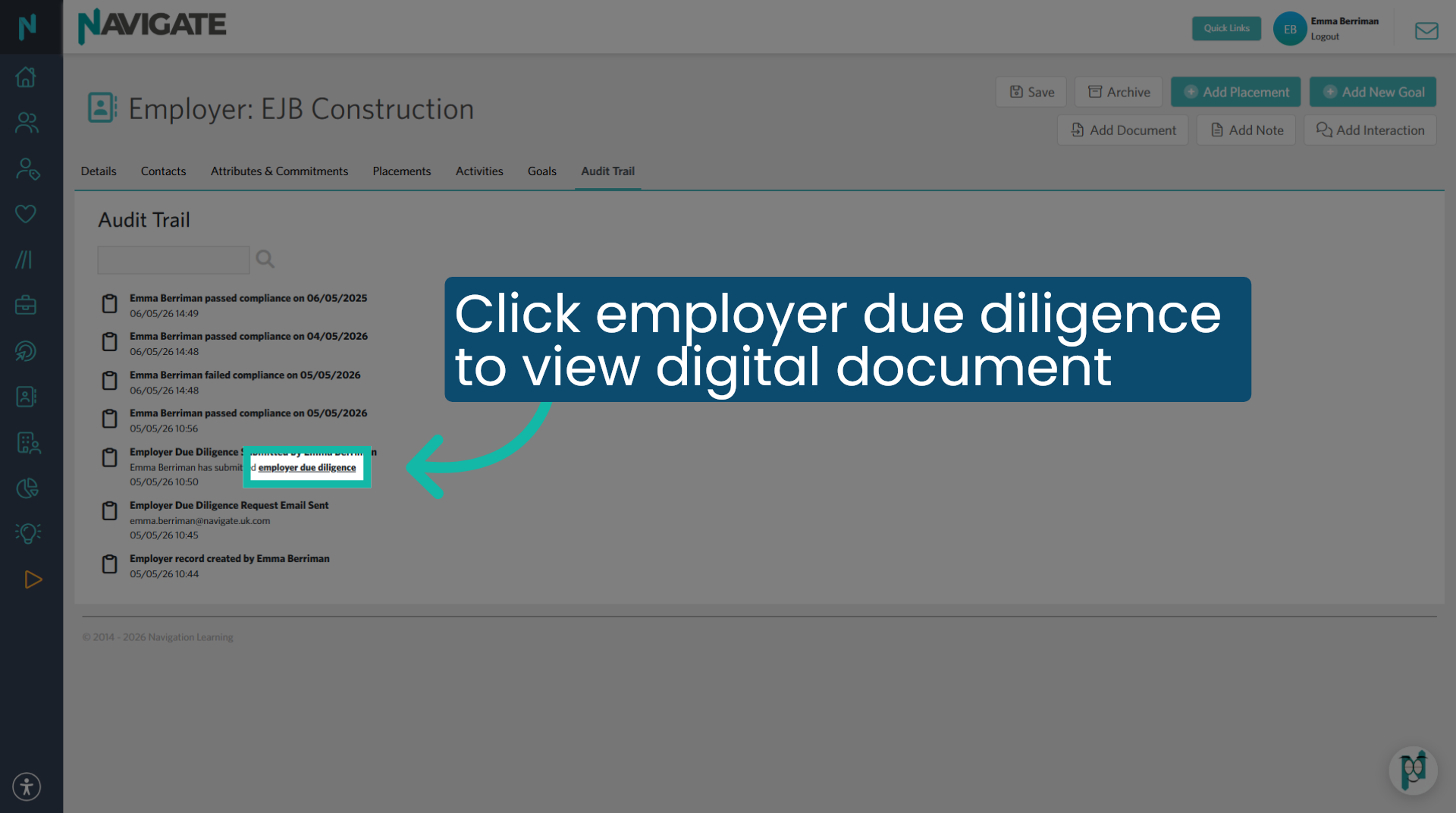 Select Employer Due Diligence