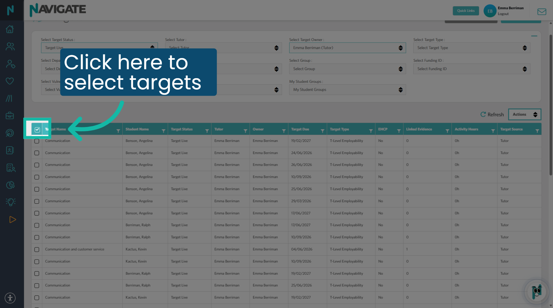 Select Targets