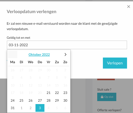 Vervaldatum-instellingen op leveranciersniveau met de inherit-toggle