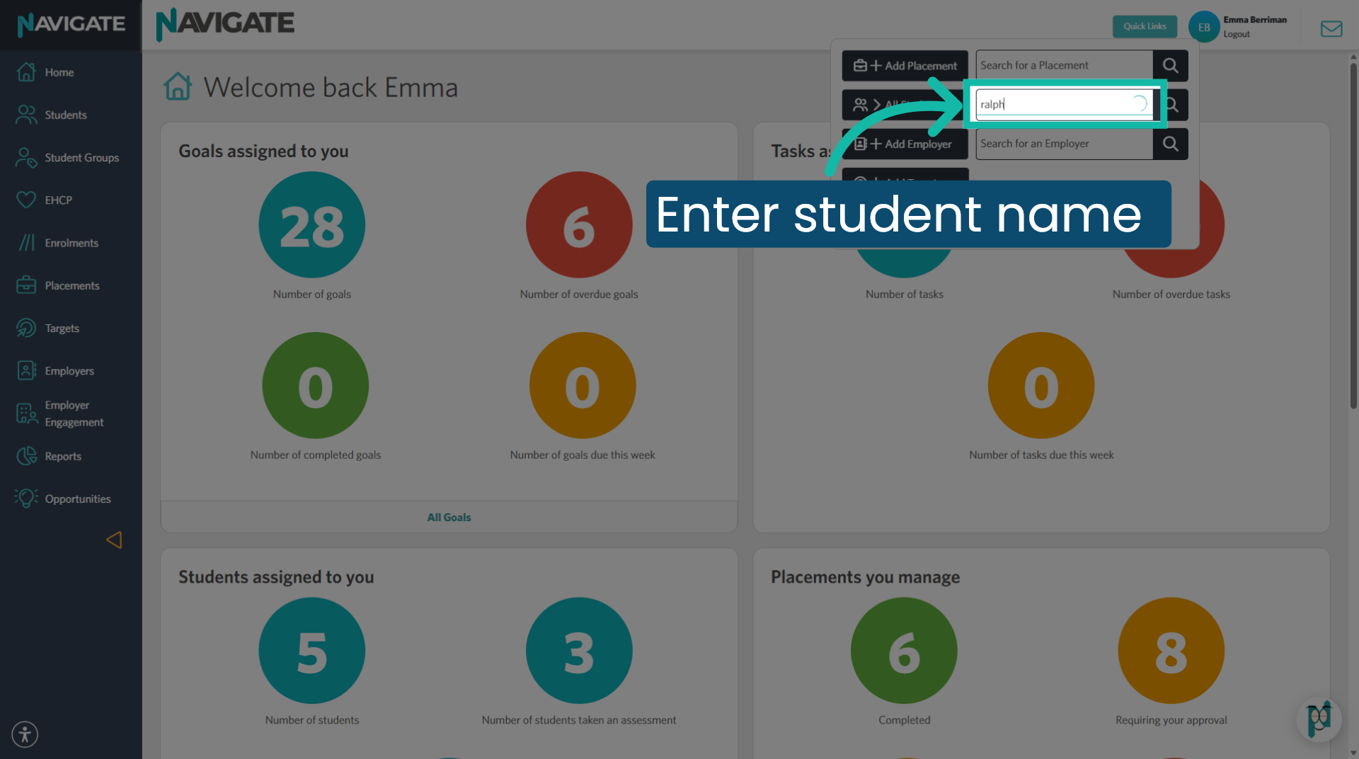 Enter Student Name