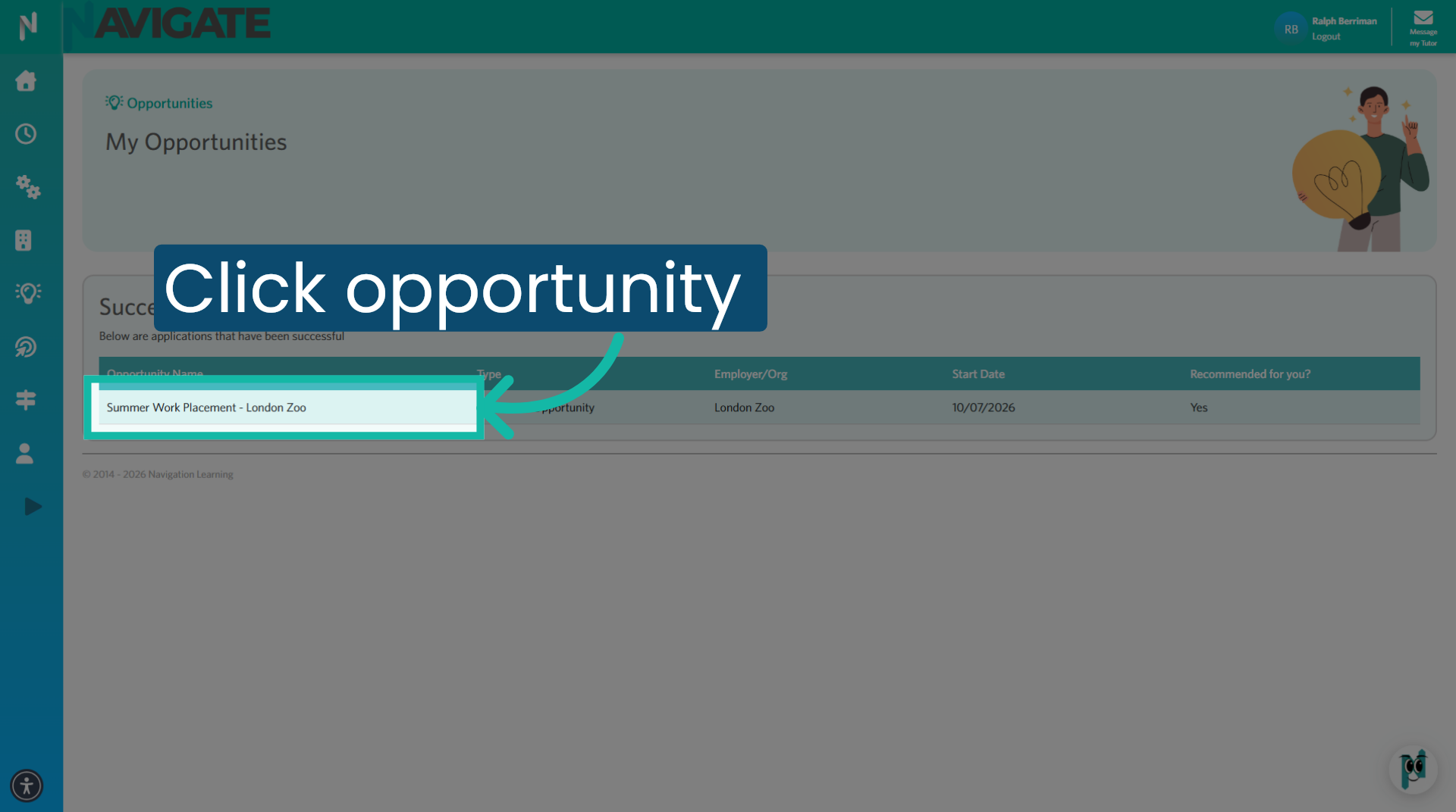 Open Specific Opportunity