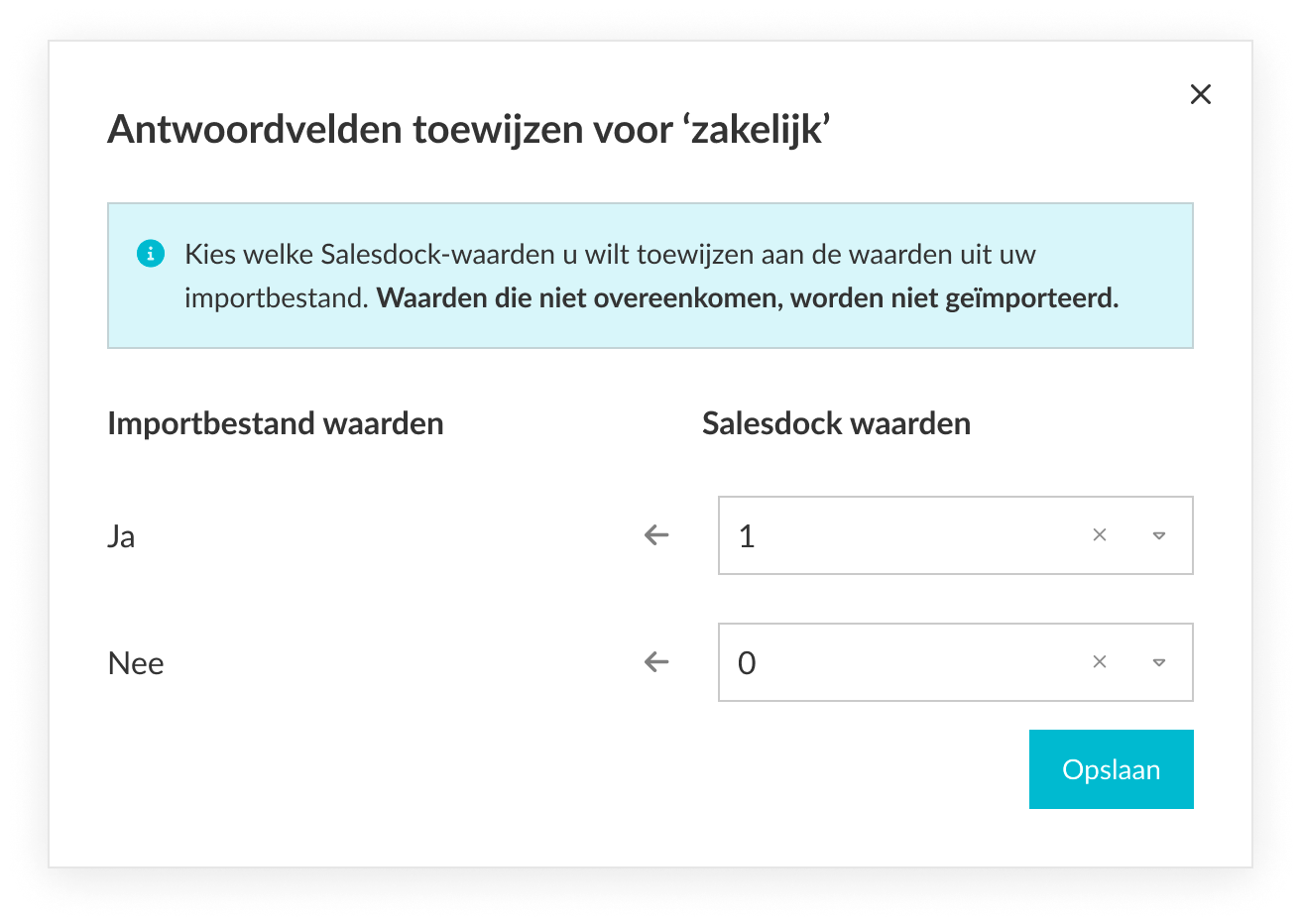 Kolommen toewijzen
